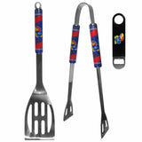 Kansas Jayhawks 2 pc BBQ Set and Bottle Opener - Siskiyou Buckle