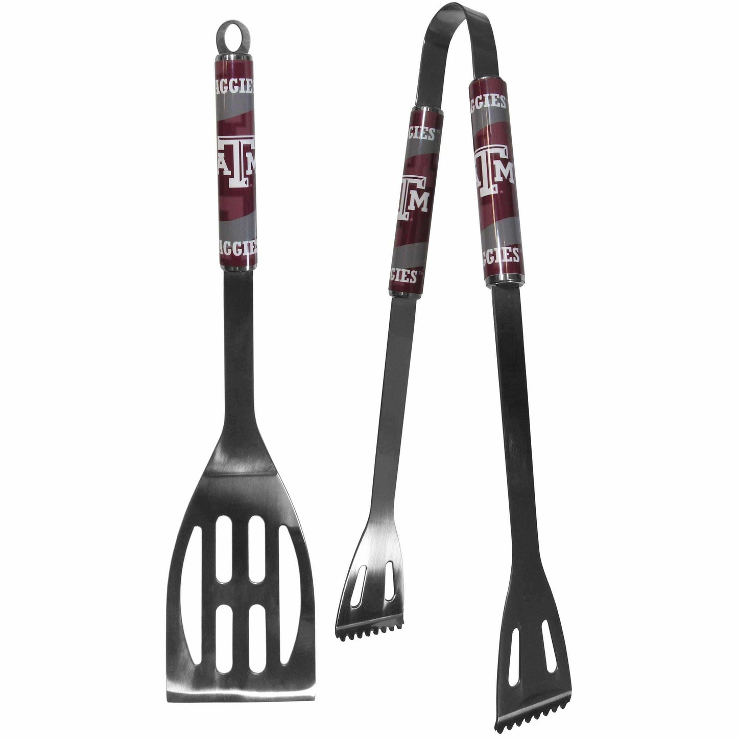 Texas A & M Aggies 2 pc Steel BBQ Tool Set - Siskiyou Buckle - Flyclothing LLC