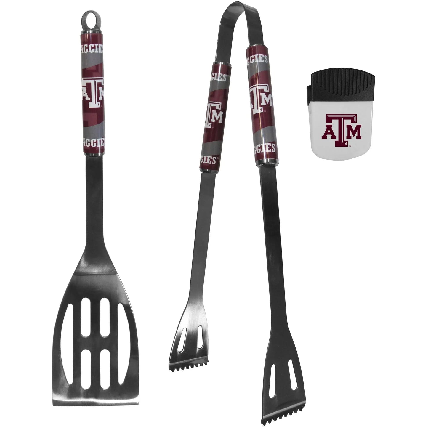 Texas A & M Aggies 2 pc BBQ Set and Chip Clip - Siskiyou Buckle - Flyclothing LLC