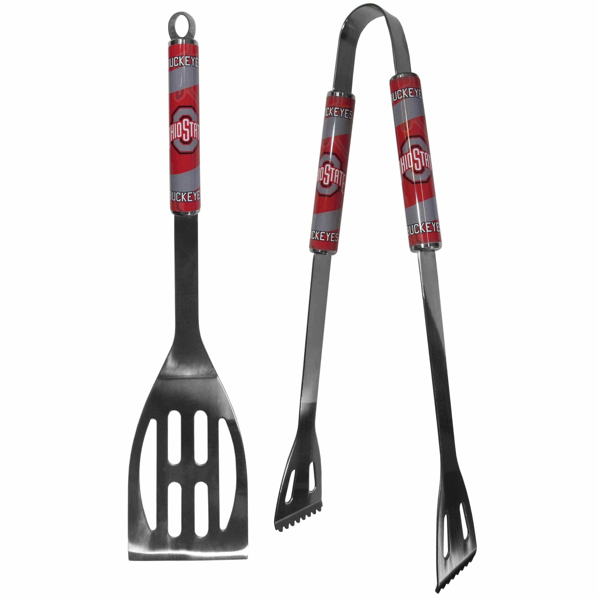 Ohio St. Buckeyes 2 pc Steel BBQ Tool Set - Siskiyou Buckle - Flyclothing LLC