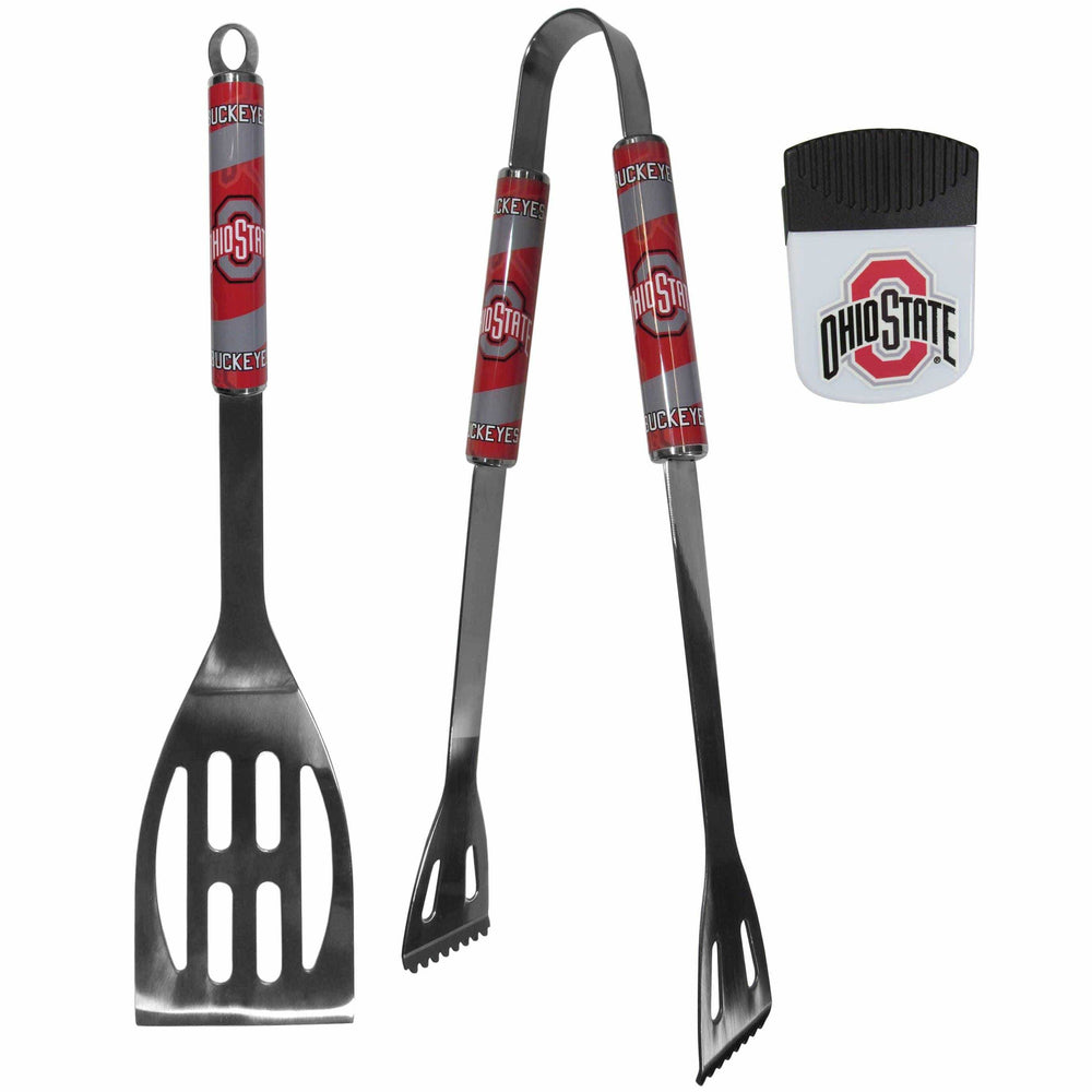 Ohio St. Buckeyes 2 pc BBQ Set and Chip Clip - Siskiyou Buckle - Flyclothing LLC