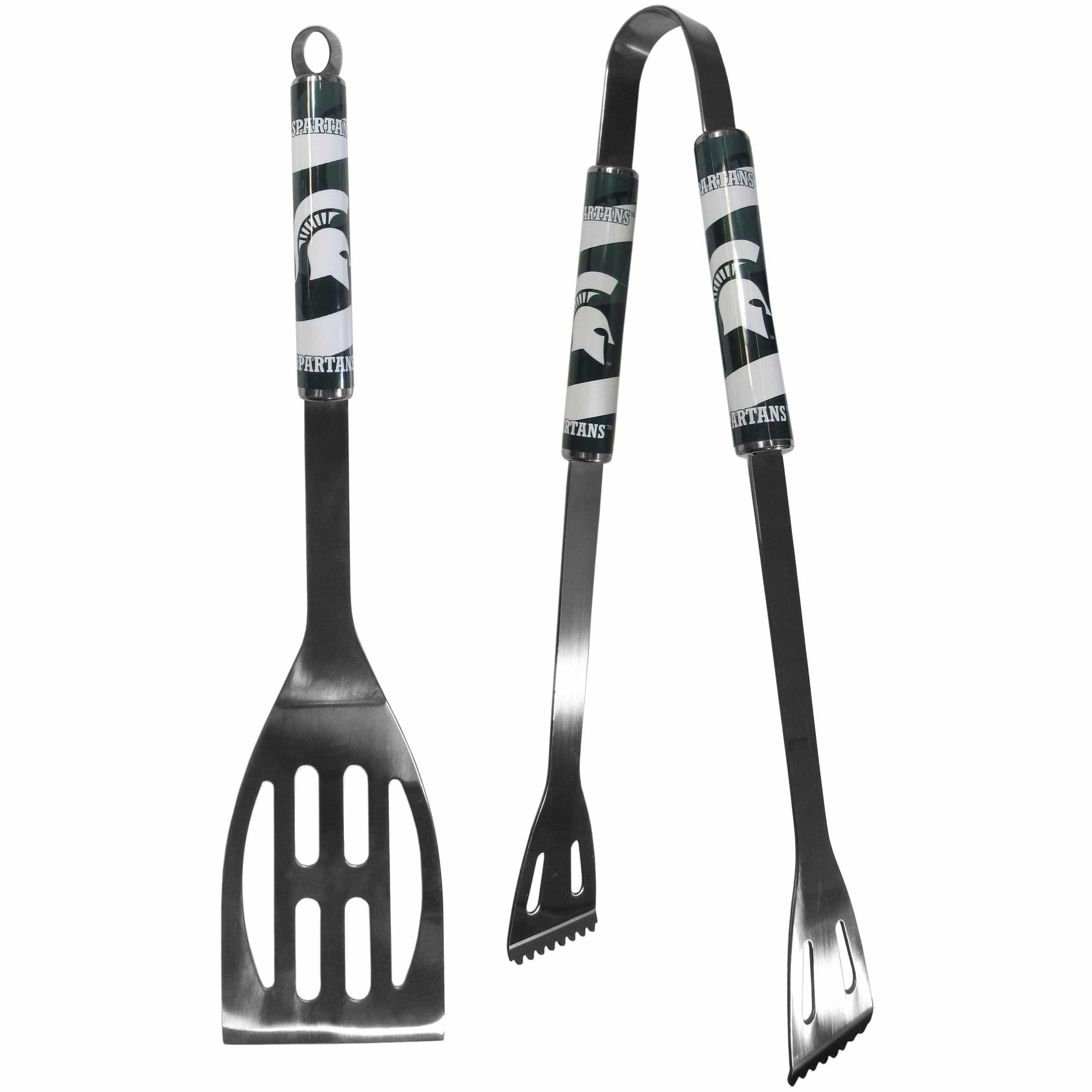 Michigan St. Spartans 2 pc Steel BBQ Tool Set - Flyclothing LLC