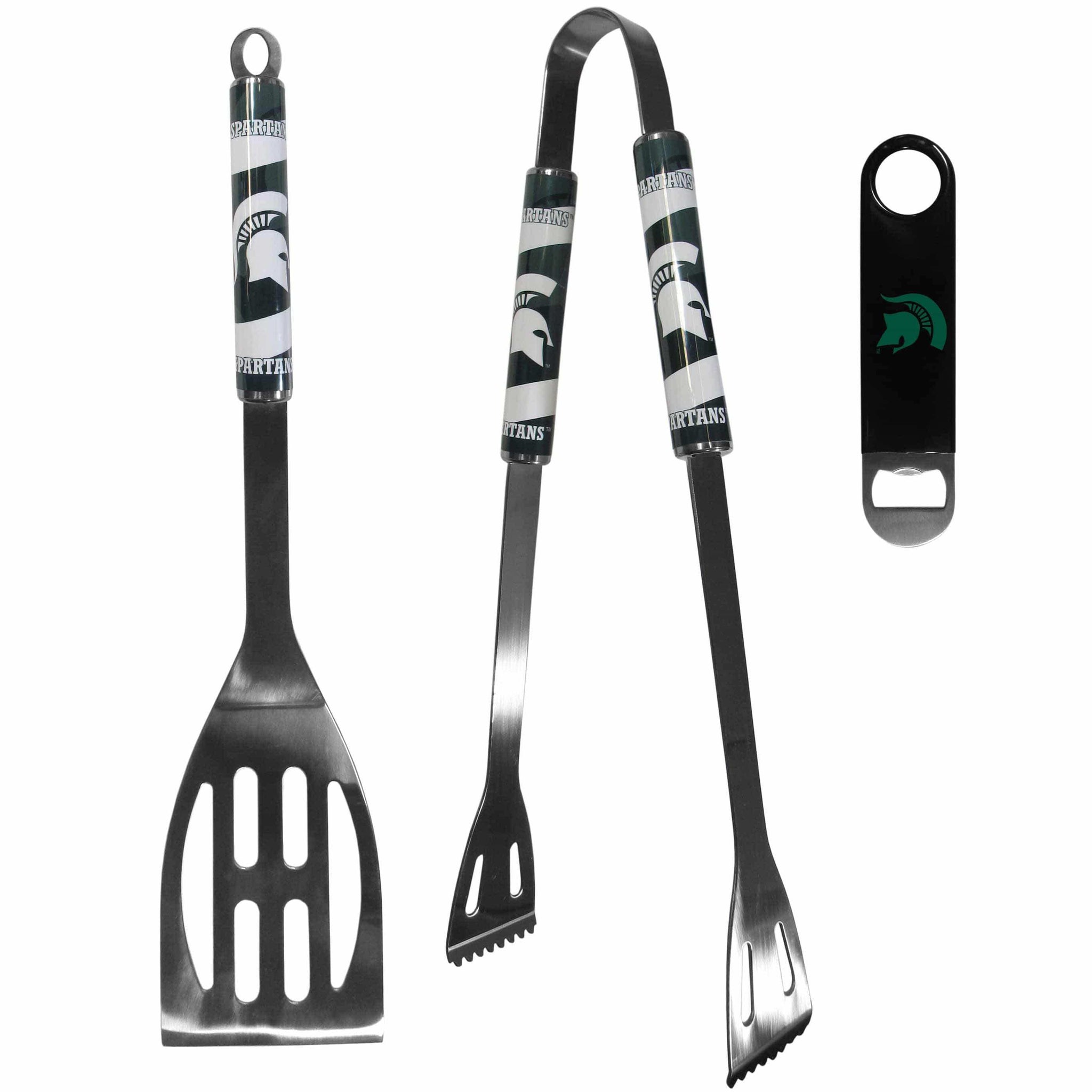 Michigan St. Spartans 2 pc BBQ Set and Bottle Opener - Siskiyou Buckle - Flyclothing LLC