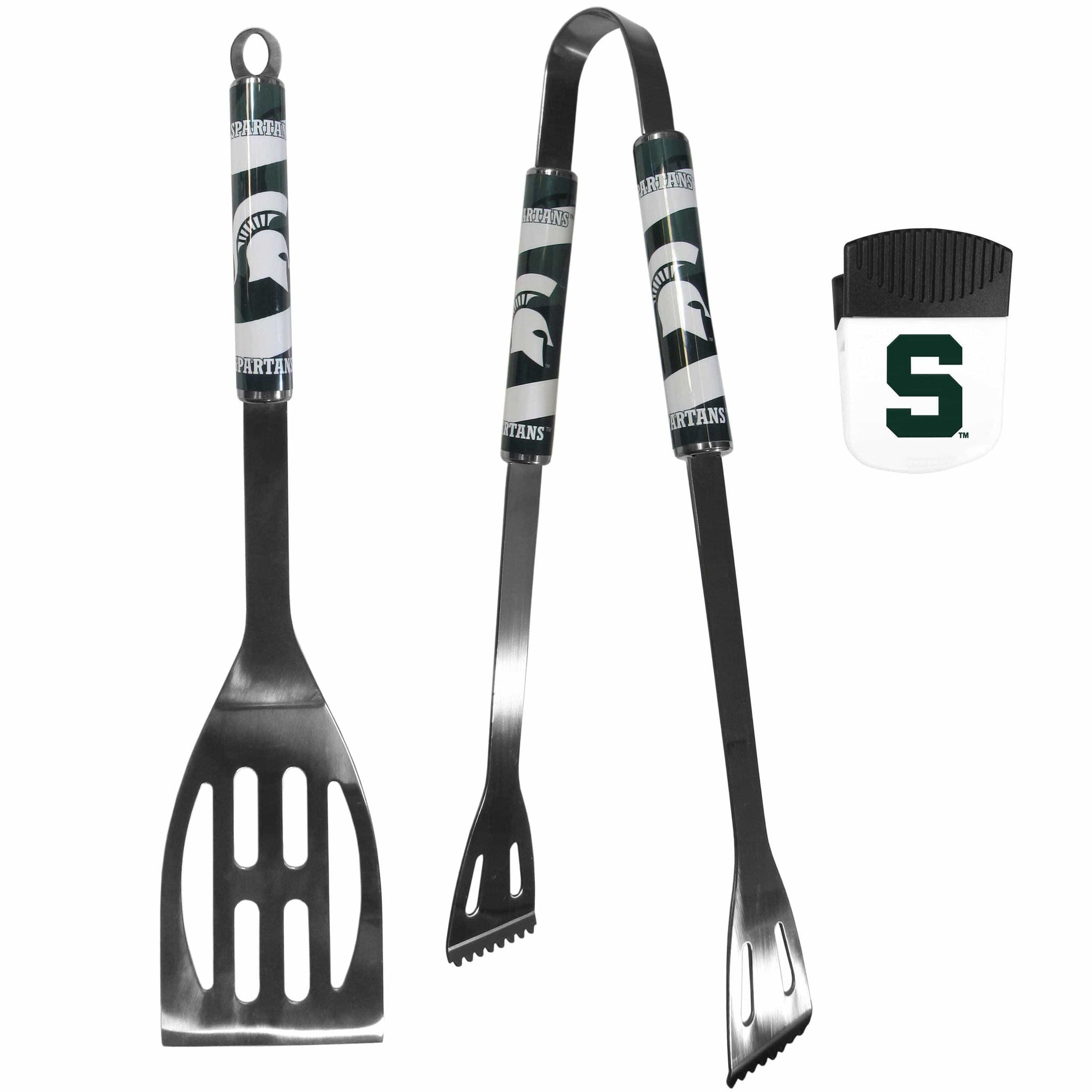 Michigan St. Spartans 2 pc BBQ Set and Chip Clip - Siskiyou Buckle - Flyclothing LLC