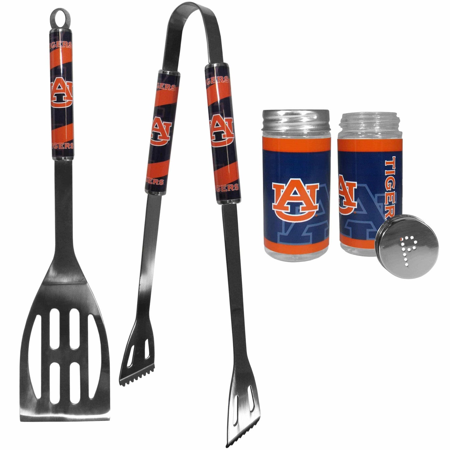 Auburn Tigers 2pc BBQ Set with Tailgate Salt & Pepper Shakers - Siskiyou Buckle - Flyclothing LLC
