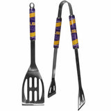 LSU Tigers 2 pc Steel BBQ Tool Set - Siskiyou Buckle