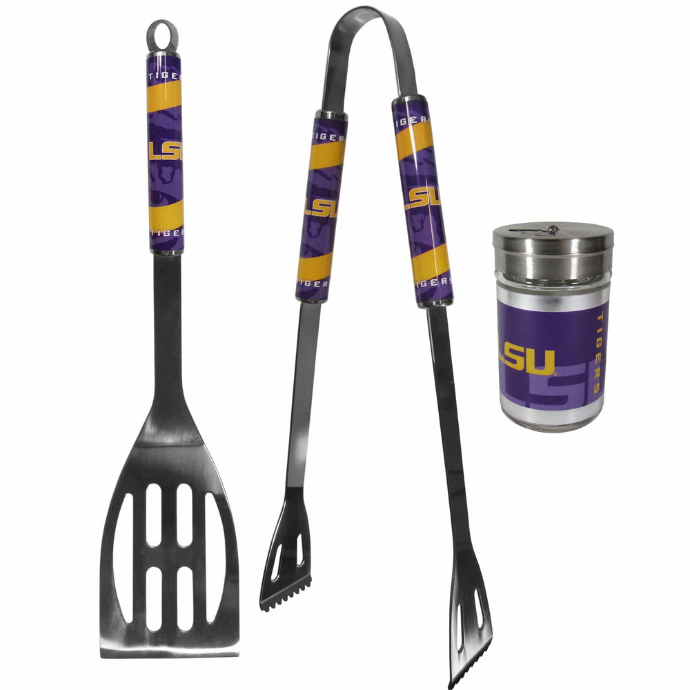 LSU Tigers 2pc BBQ Set with Season Shaker - Siskiyou Buckle
