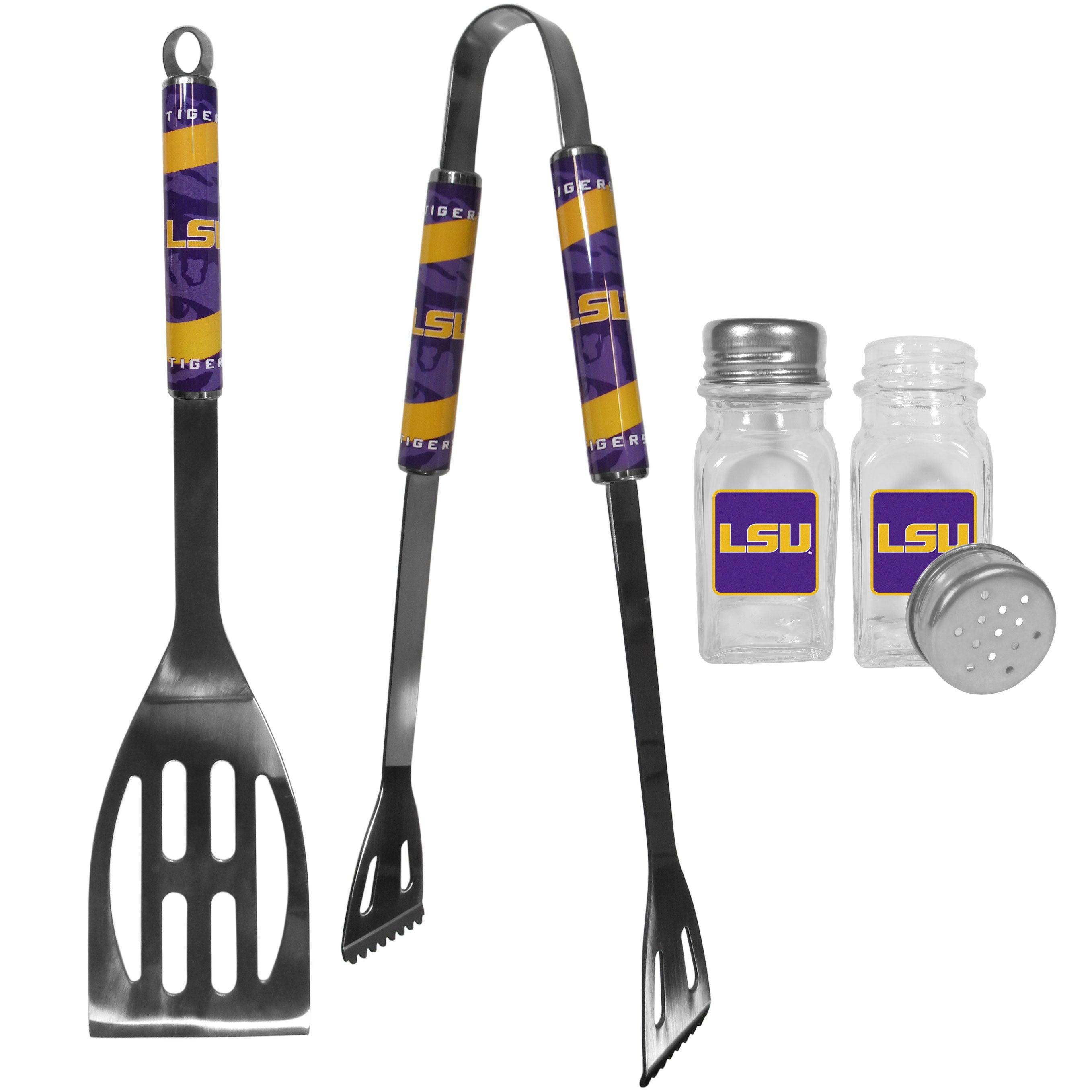 LSU Tigers 2pc BBQ Set with Salt & Pepper Shakers - Flyclothing LLC