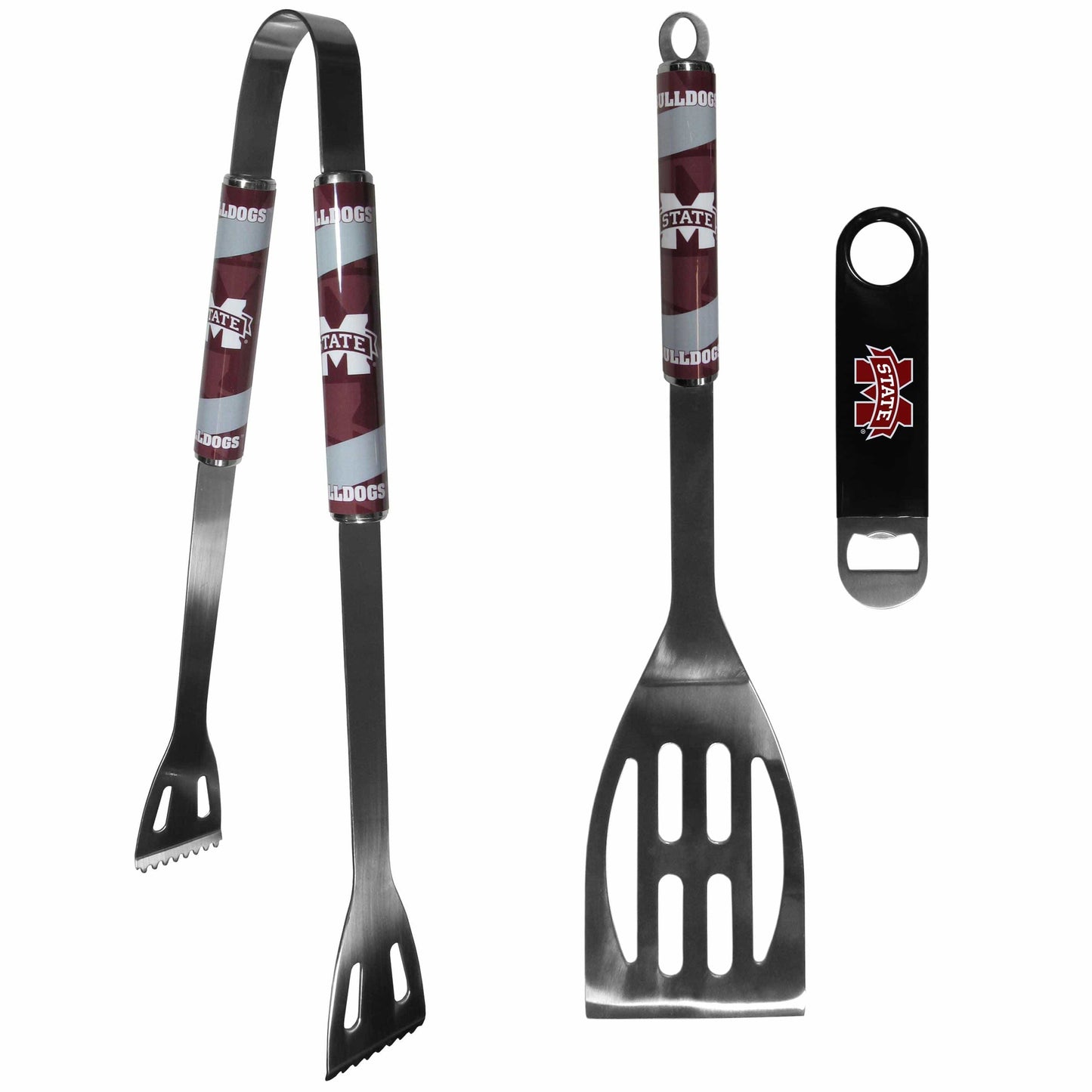 Mississippi St. Bulldogs 2 pc BBQ Set and Bottle Opener - Siskiyou Buckle - Flyclothing LLC