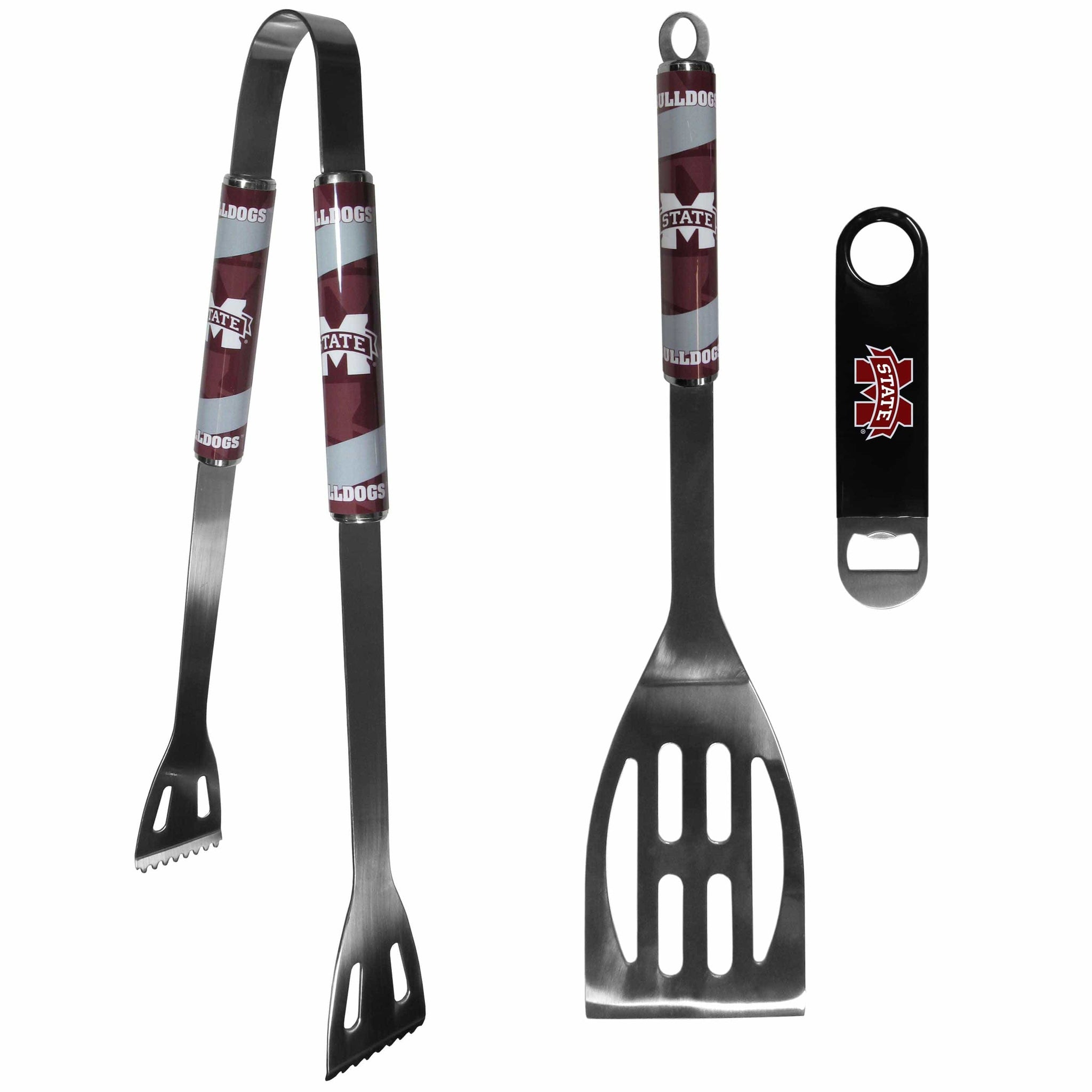 Mississippi St. Bulldogs 2 pc BBQ Set and Bottle Opener - Siskiyou Buckle - Flyclothing LLC