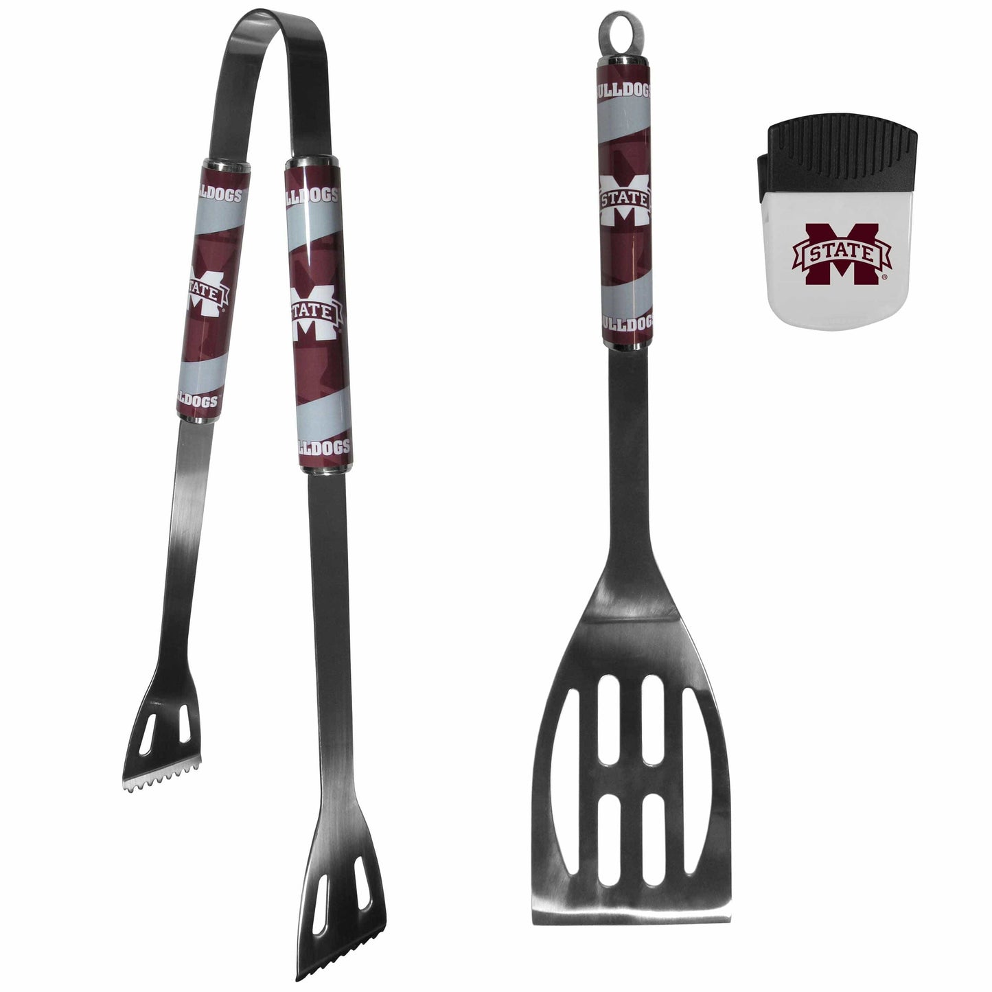 Mississippi St. Bulldogs 2 pc BBQ Set and Chip Clip - Siskiyou Buckle - Flyclothing LLC