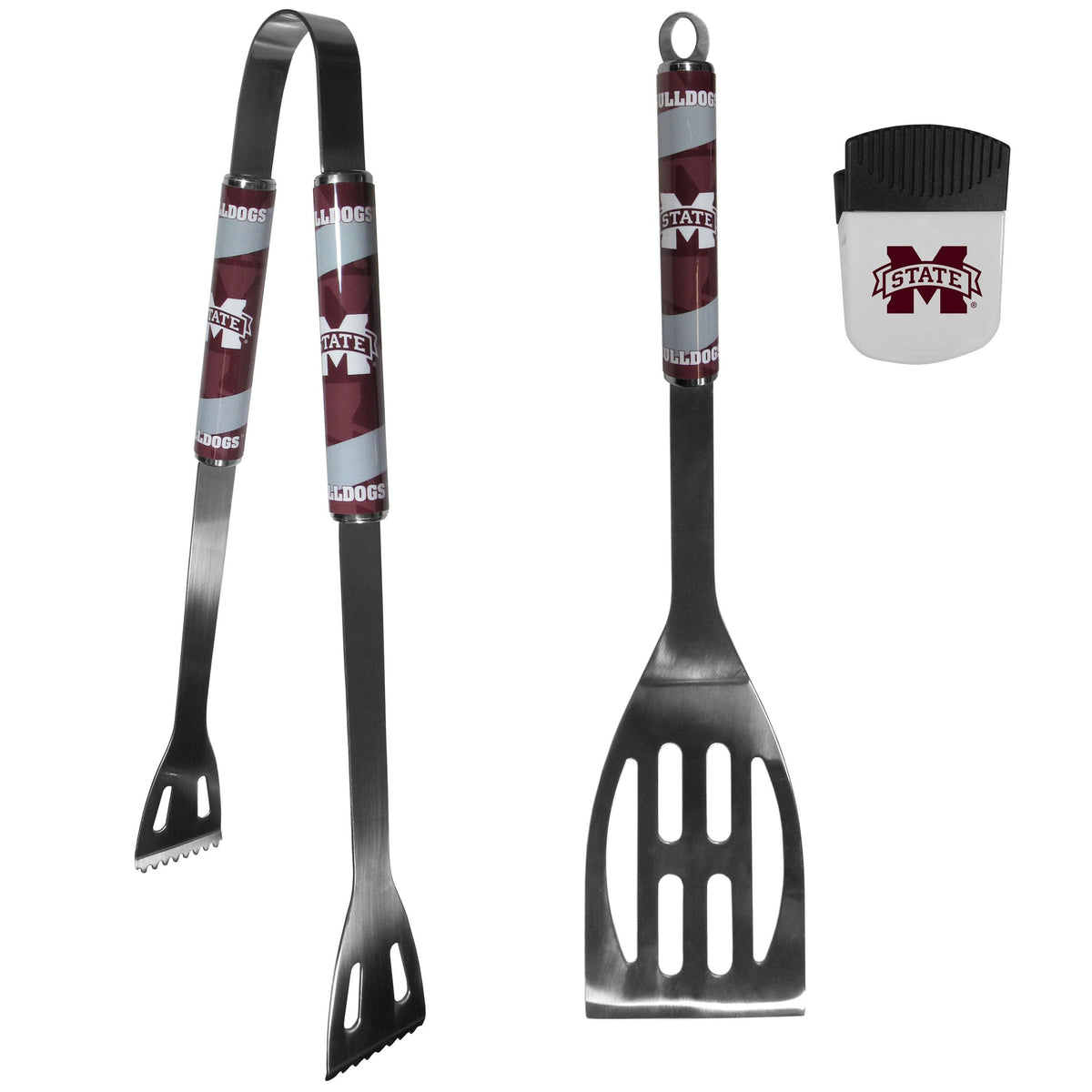 Mississippi St. Bulldogs 2 pc BBQ Set and Chip Clip - Flyclothing LLC