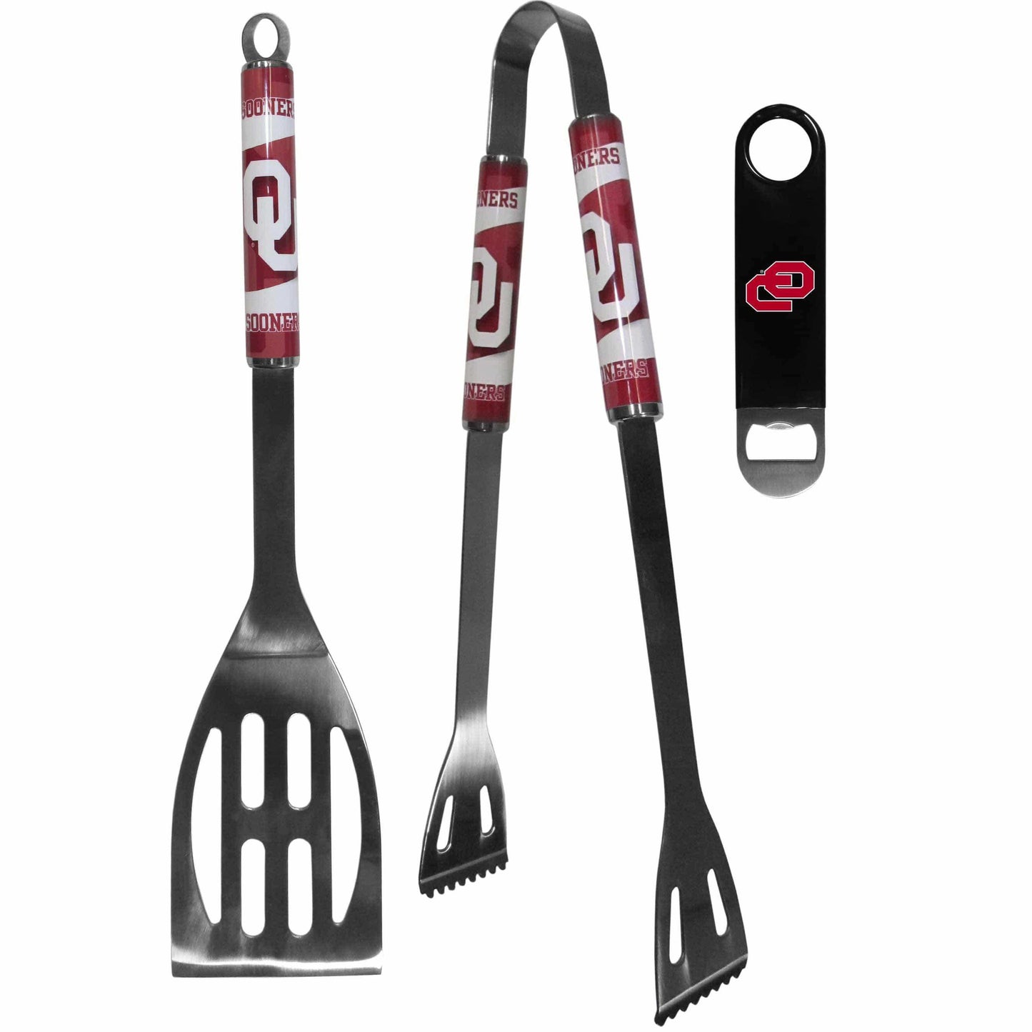 Oklahoma Sooners 2 pc BBQ Set and Bottle Opener - Siskiyou Buckle - Flyclothing LLC