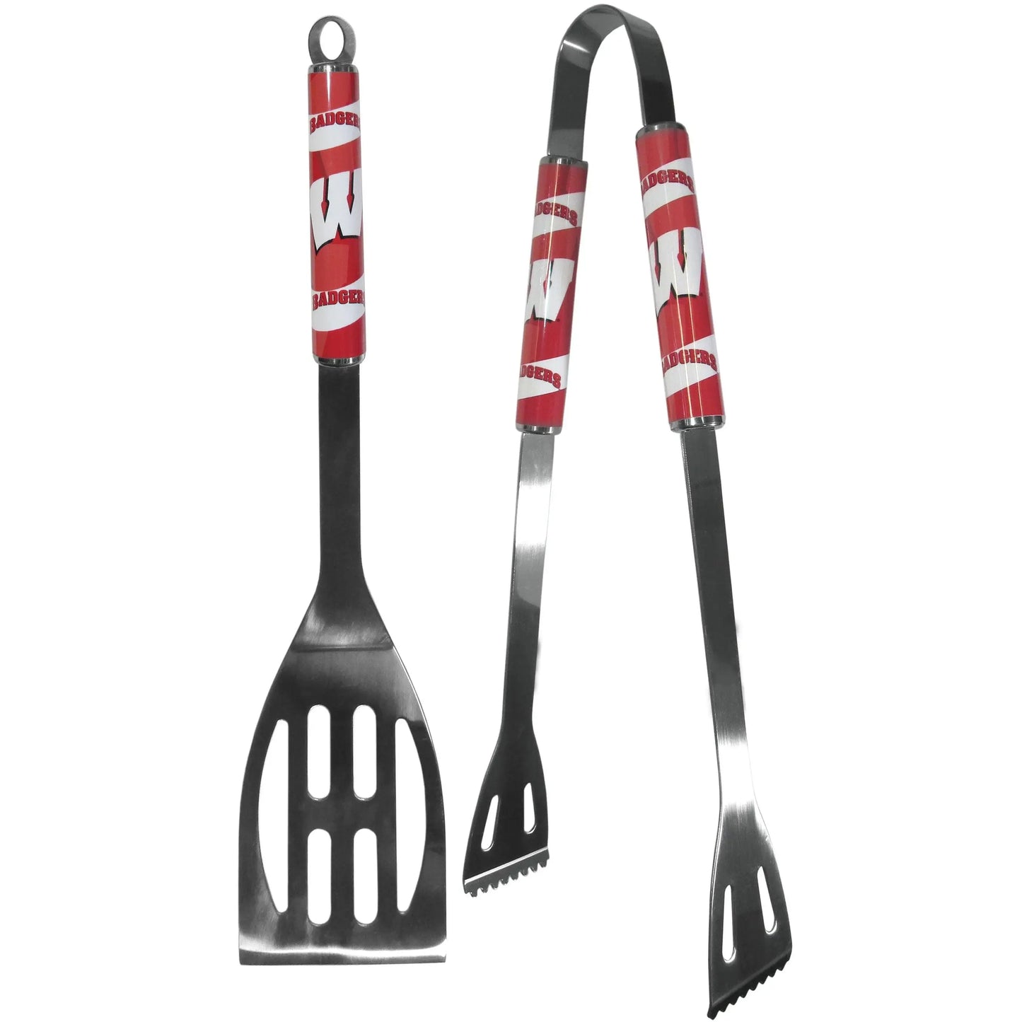 Wisconsin Badgers 2 pc Steel BBQ Tool Set - Siskiyou Buckle - Flyclothing LLC