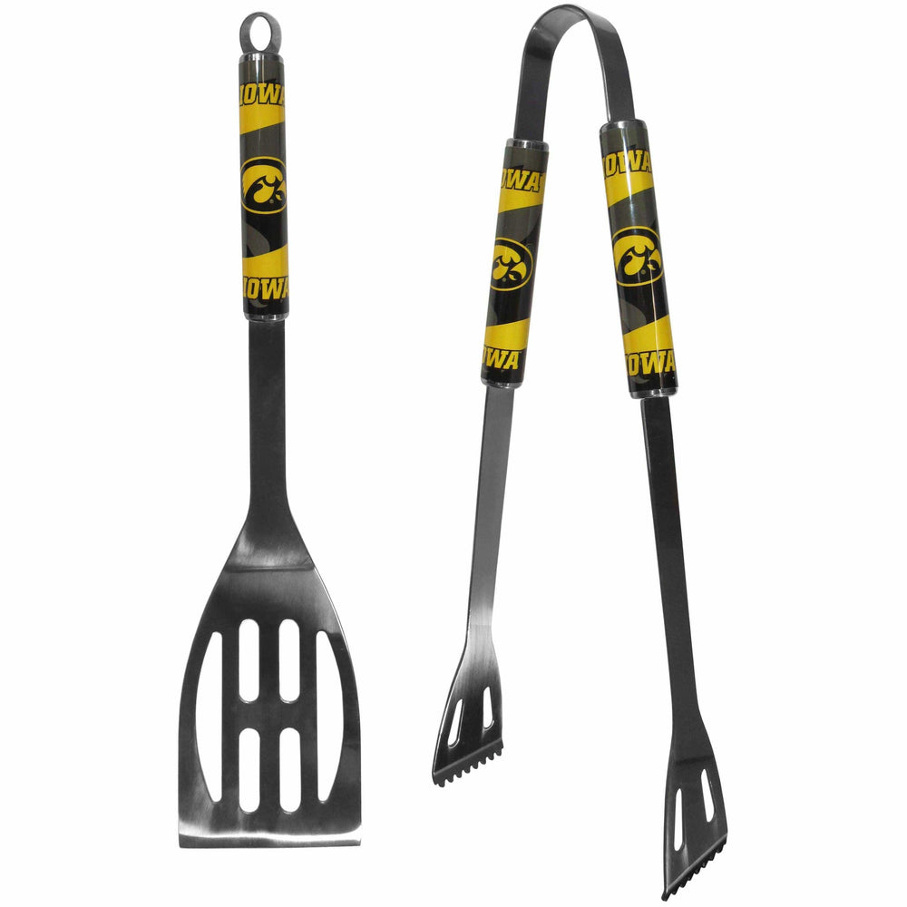 Iowa Hawkeyes 2 pc Steel BBQ Tool Set - Siskiyou Buckle