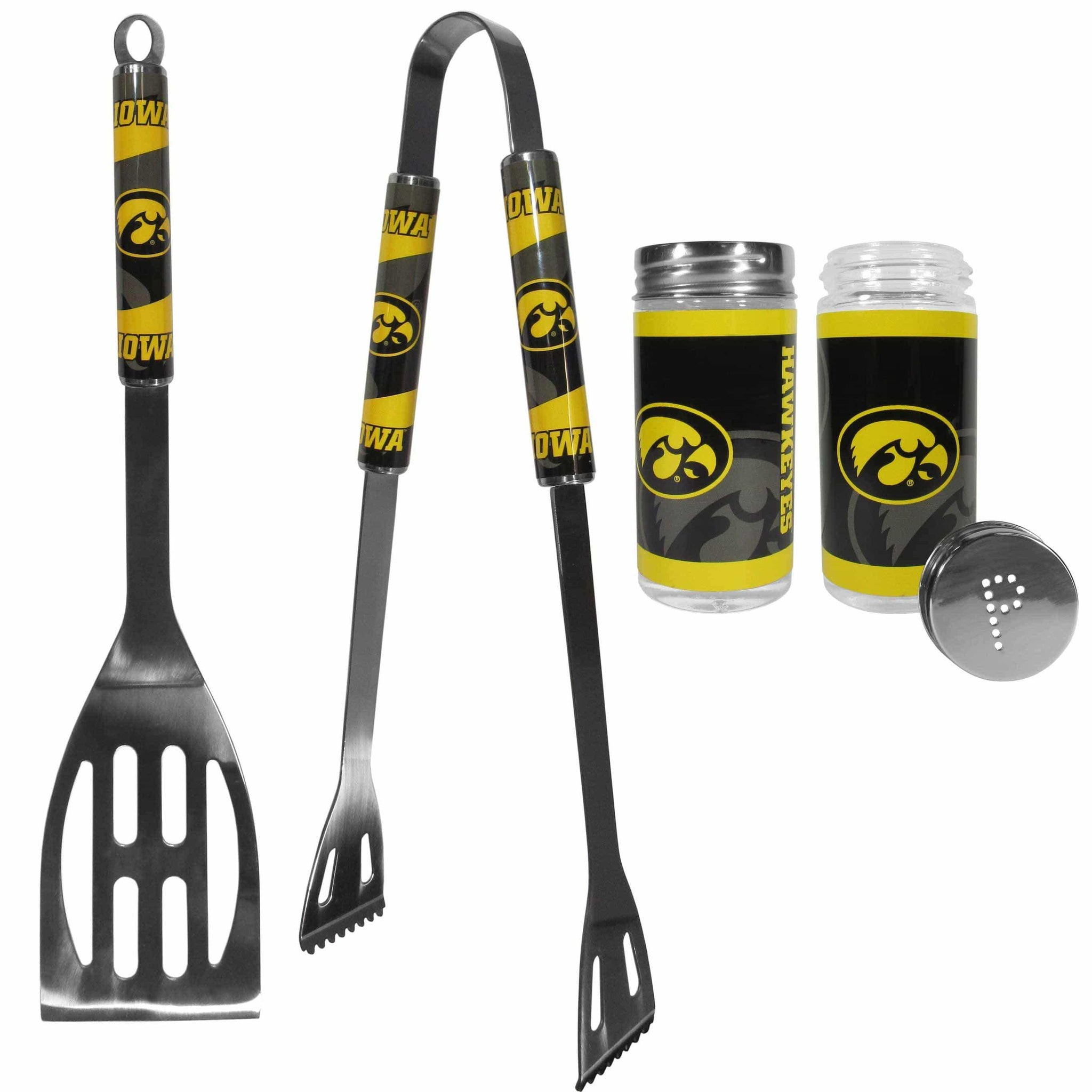 Iowa Hawkeyes 2pc BBQ Set with Tailgate Salt & Pepper Shakers - Siskiyou Buckle - Flyclothing LLC