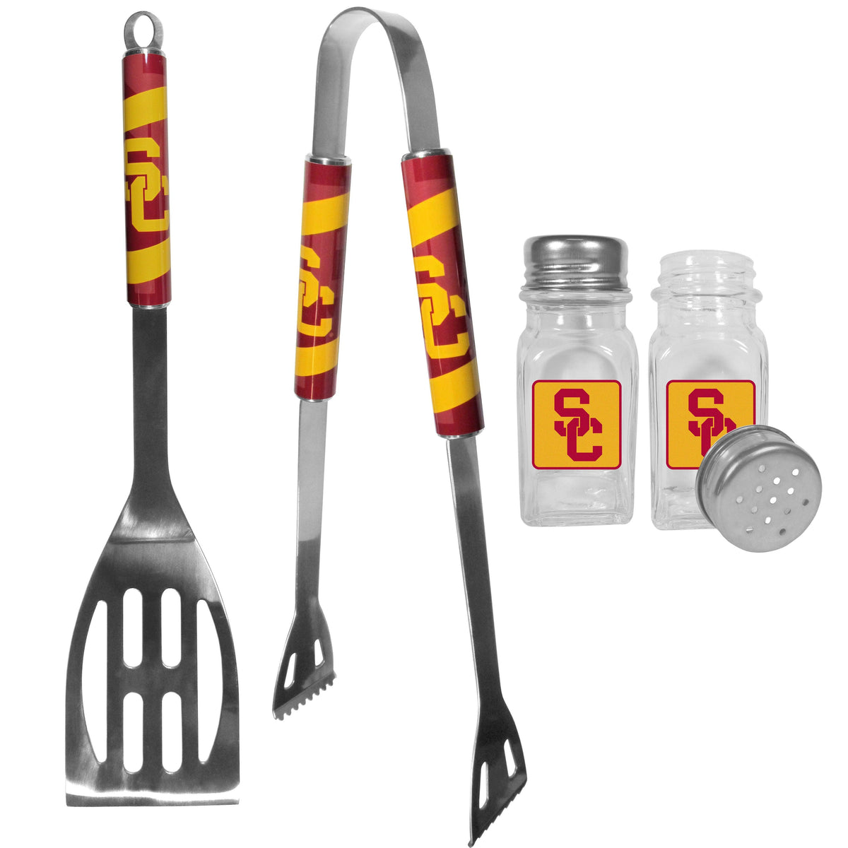 USC Trojans 2pc BBQ Set with Salt & Pepper Shakers - Flyclothing LLC