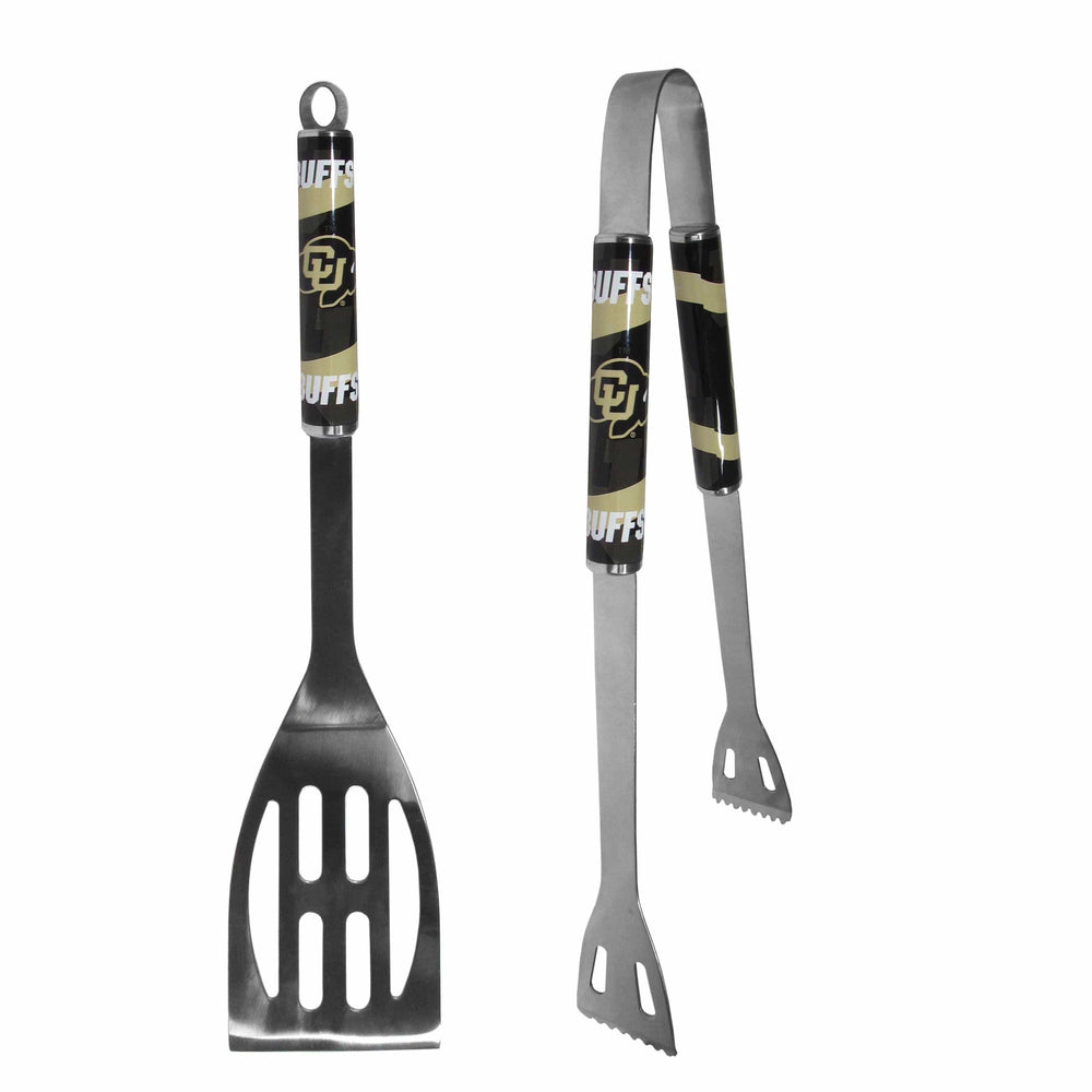 Colorado Buffaloes 2 pc Steel BBQ Tool Set - Siskiyou Buckle