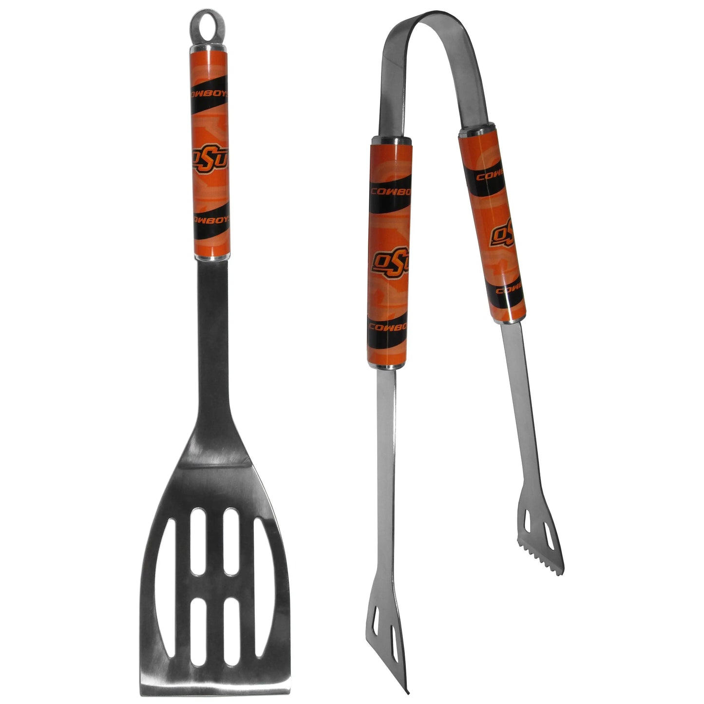 Oklahoma St. Cowboys 2 pc Steel BBQ Tool Set - Siskiyou Buckle - Flyclothing LLC