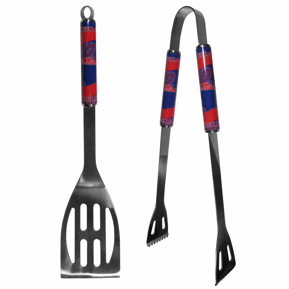 Mississippi Rebels 2 pc Steel BBQ Tool Set - Flyclothing LLC