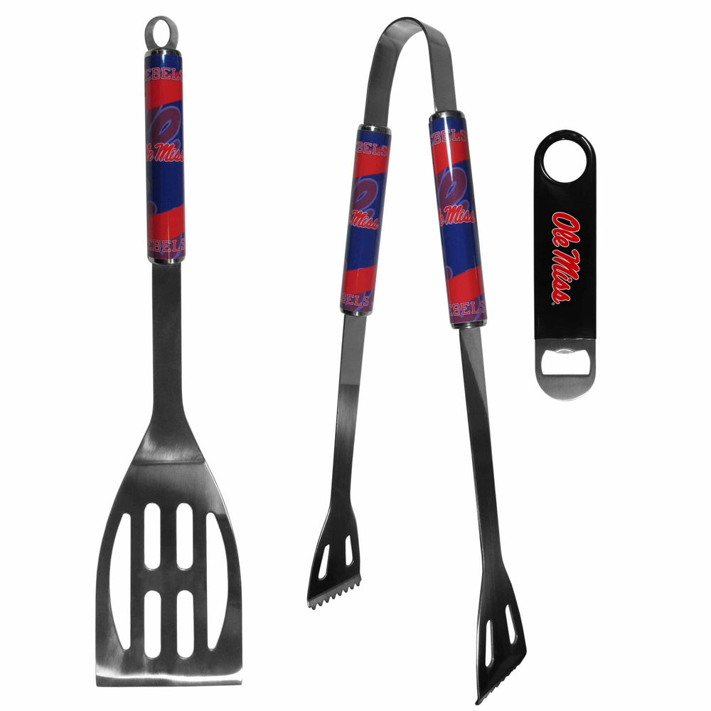 Mississippi Rebels 2 pc BBQ Set and Bottle Opener - Siskiyou Buckle
