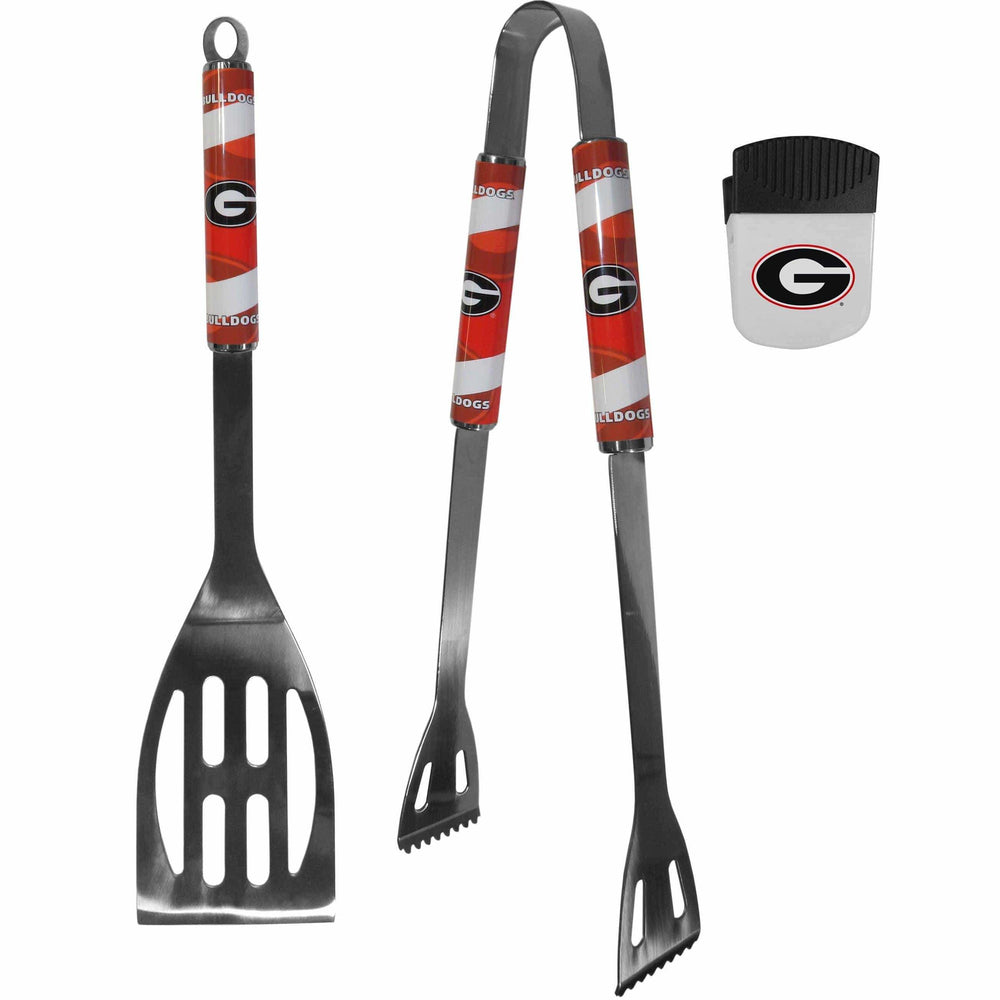 Georgia Bulldogs 2 pc BBQ Set and Chip Clip - Siskiyou Buckle - Flyclothing LLC
