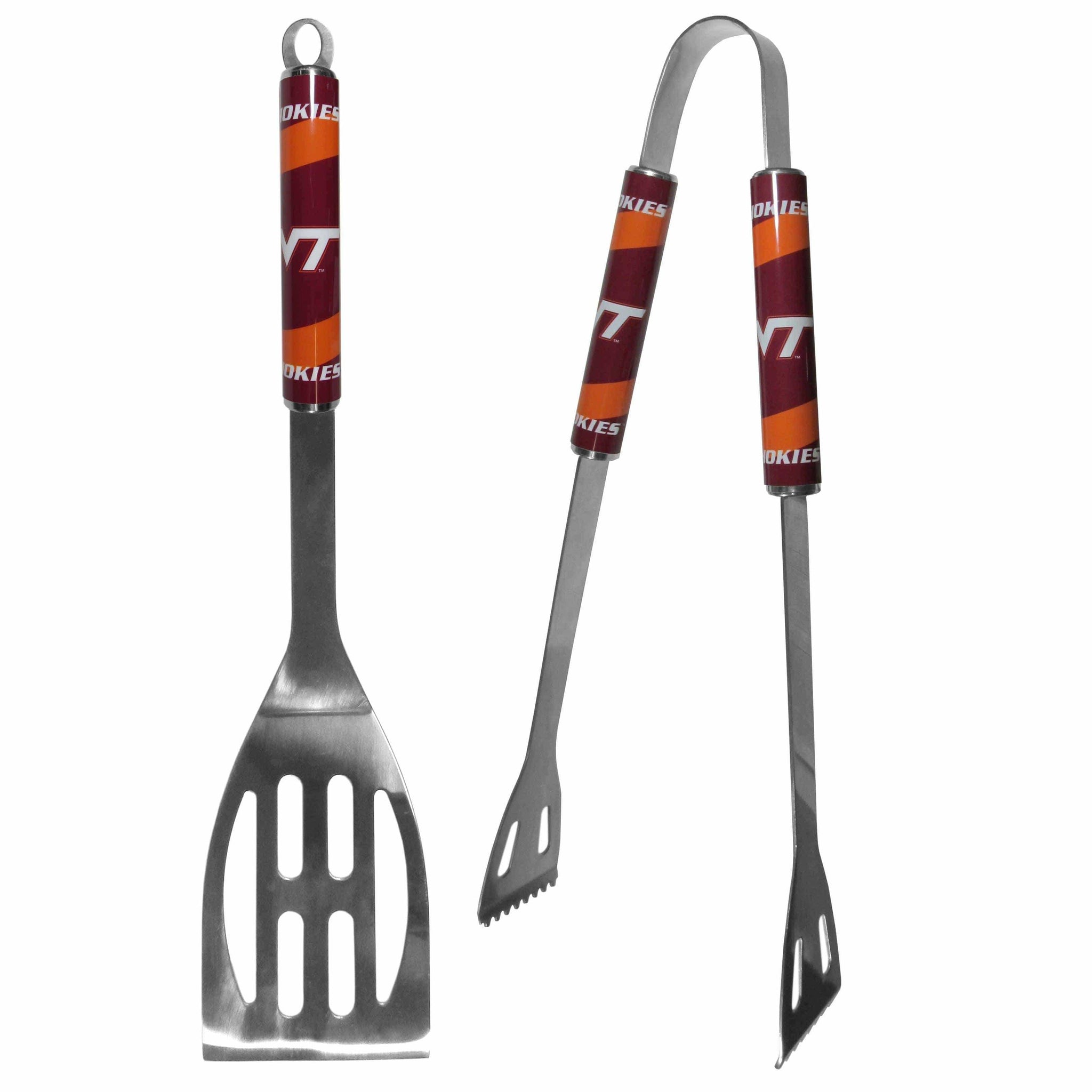 Virginia Tech Hokies 2 pc Steel BBQ Tool Set - Siskiyou Buckle - Flyclothing LLC