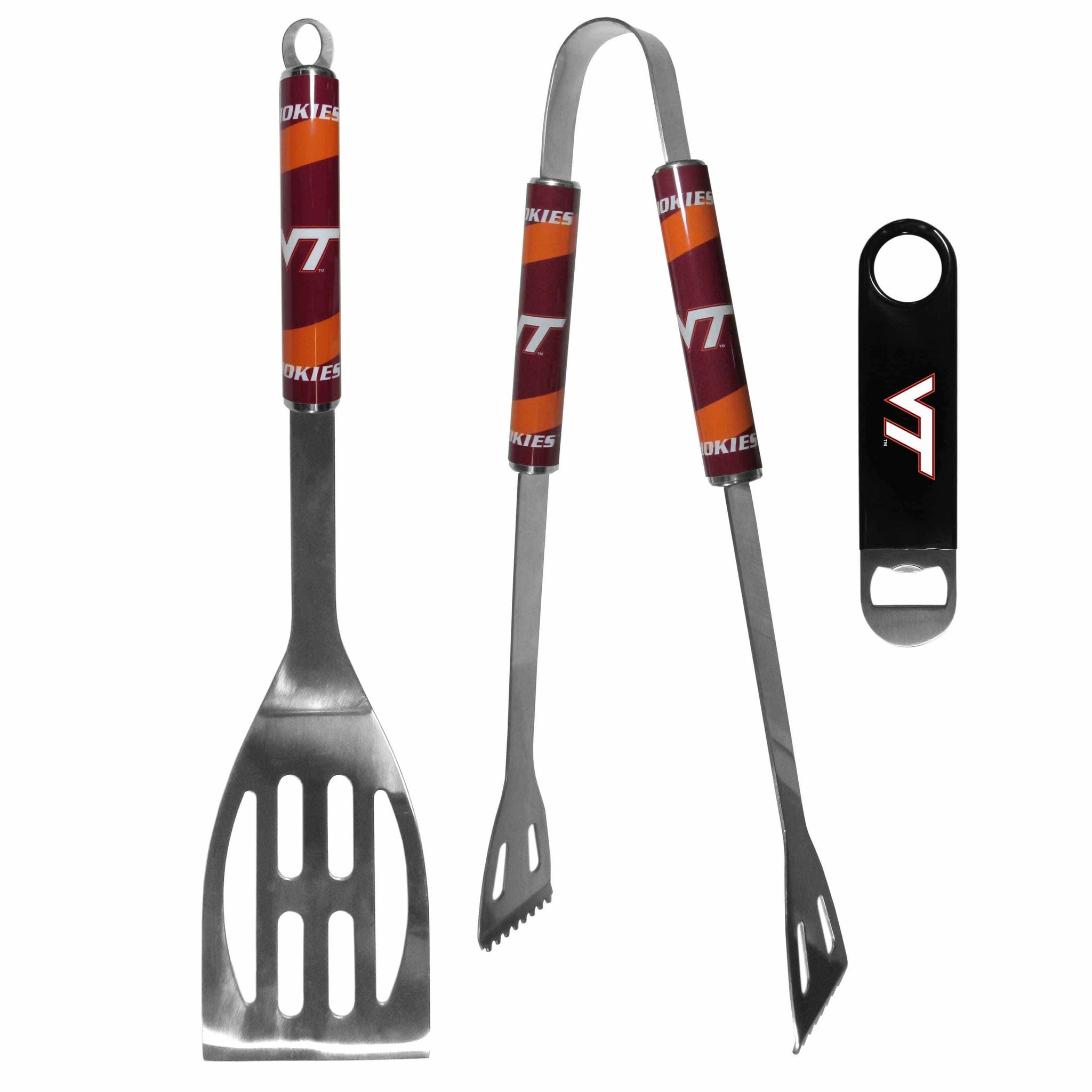 Virginia Tech Hokies 2 pc BBQ Set and Bottle Opener - Siskiyou Buckle - Flyclothing LLC