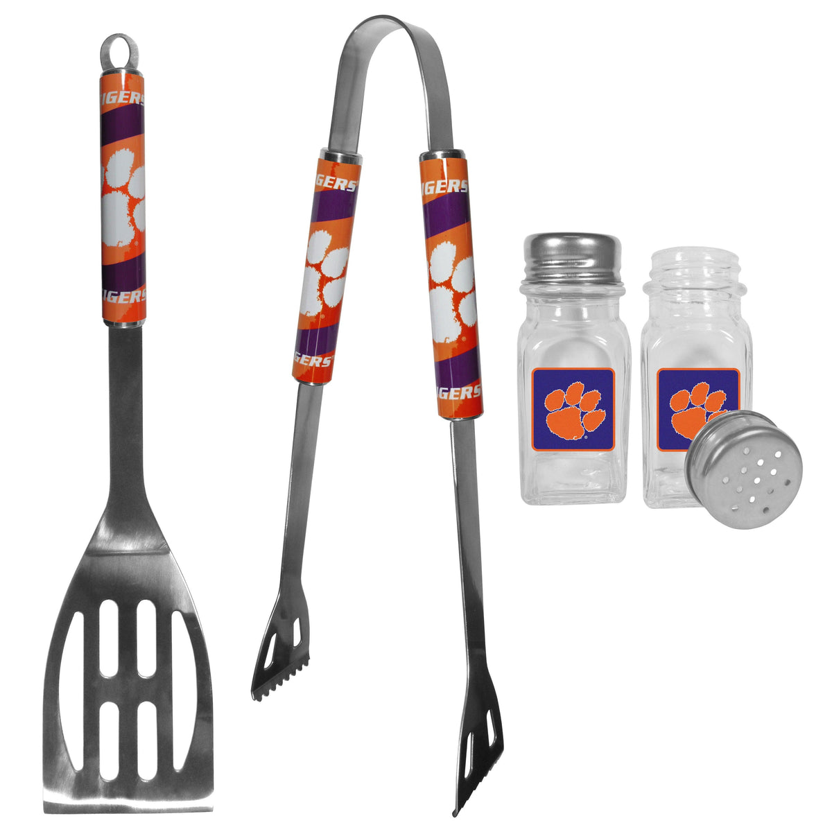 Clemson Tigers 2pc BBQ Set with Salt & Pepper Shakers - Flyclothing LLC