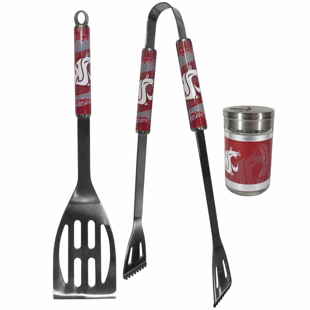 Washington St. Cougars 2pc BBQ Set with Season Shaker - Siskiyou Buckle