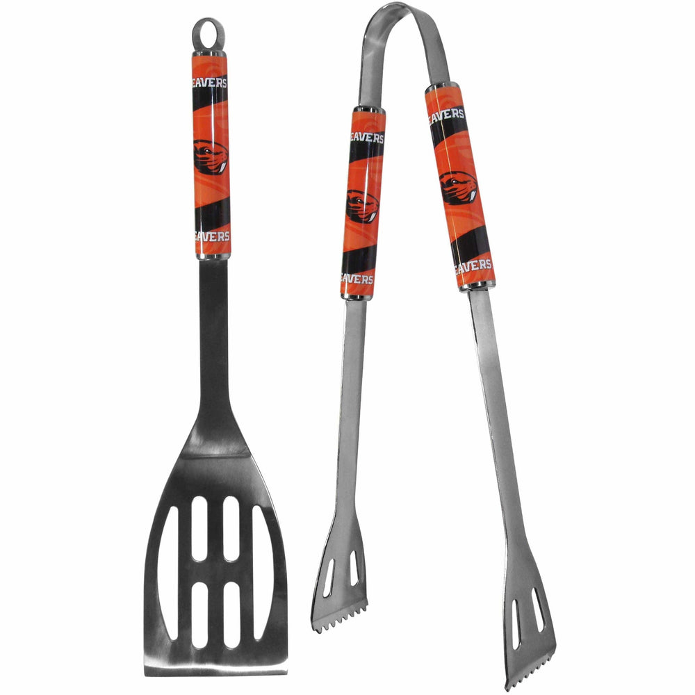 Oregon St. Beavers 2 pc Steel BBQ Tool Set - Siskiyou Buckle