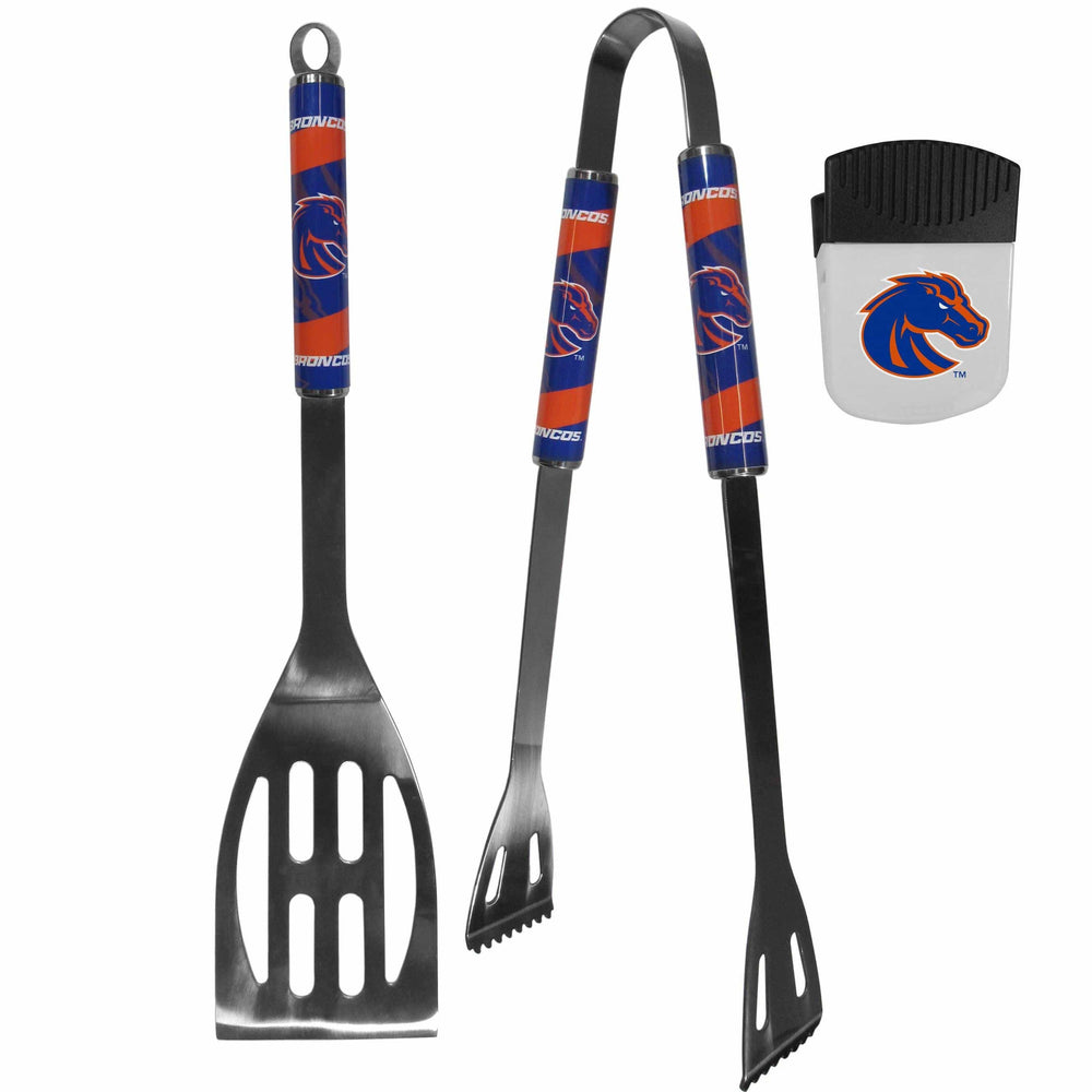Boise St. Broncos 2 pc BBQ Set and Chip Clip - Siskiyou Buckle