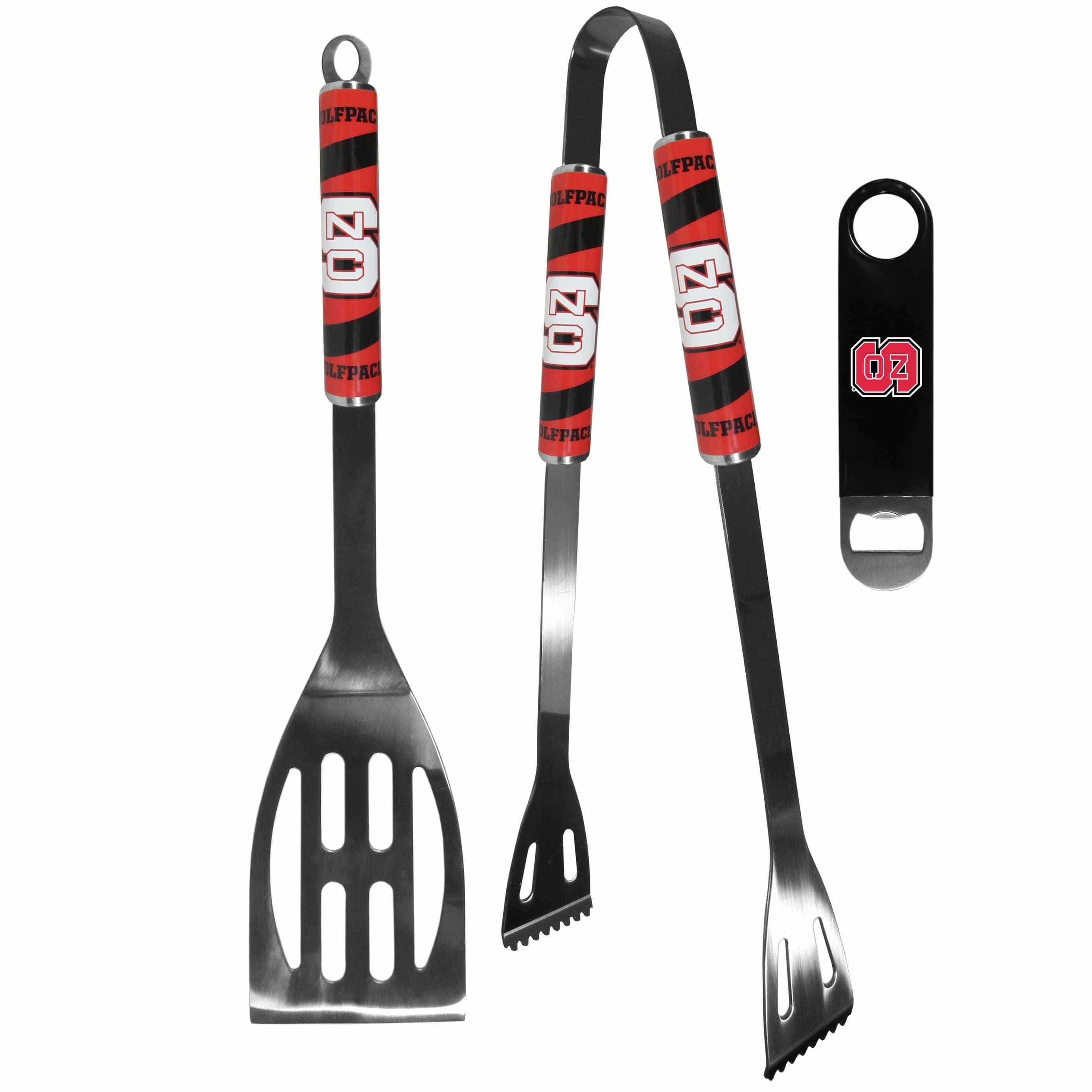 N. Carolina St. Wolfpack 2 pc BBQ Set and Bottle Opener - Siskiyou Buckle - Flyclothing LLC