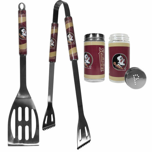 Florida St. Seminoles 2pc BBQ Set with Tailgate Salt & Pepper Shakers - Flyclothing LLC