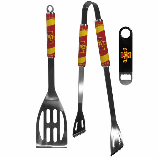 Iowa St. Cyclones 2 pc BBQ Set and Bottle Opener - Siskiyou Buckle