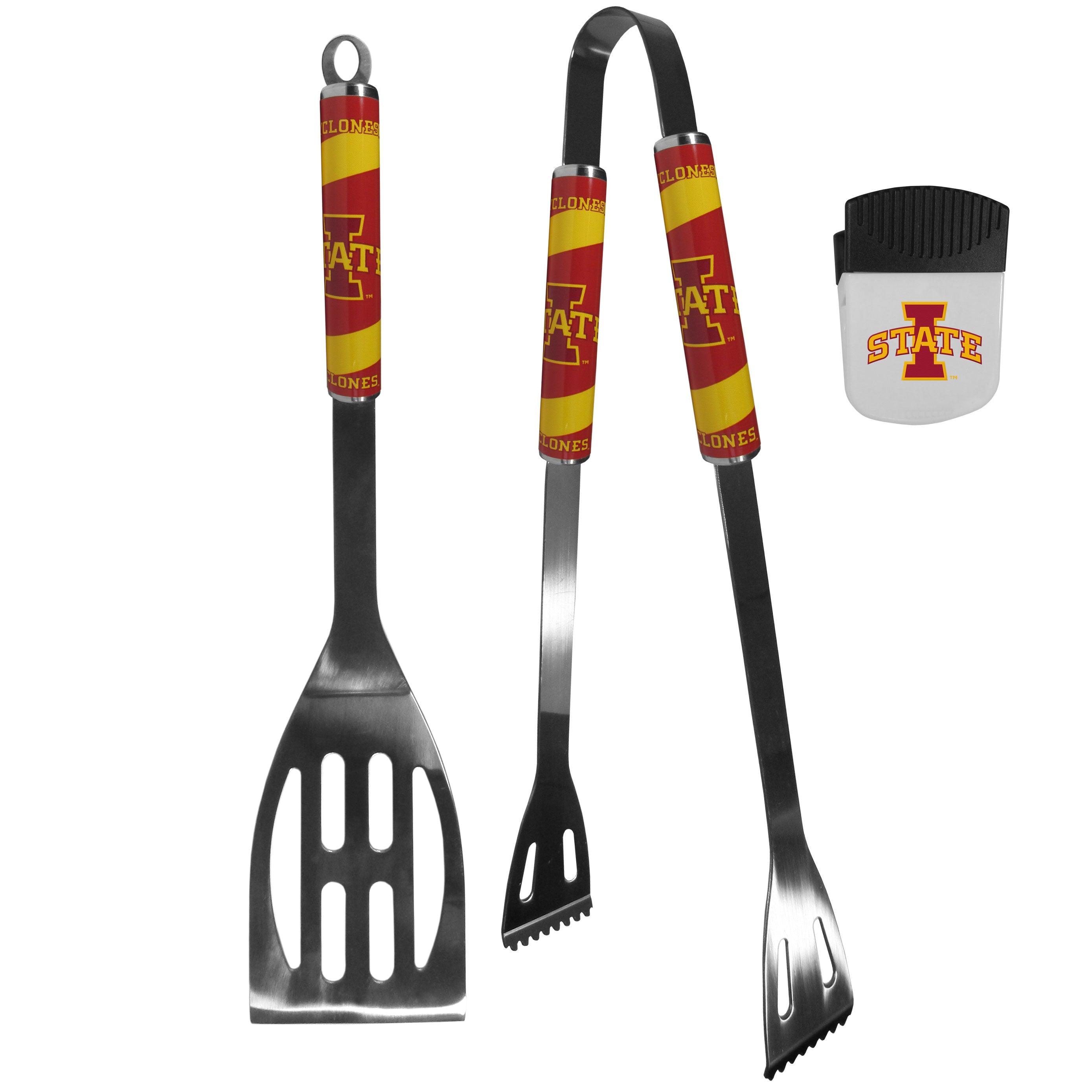 Iowa St. Cyclones 2 pc BBQ Set and Chip Clip - Flyclothing LLC
