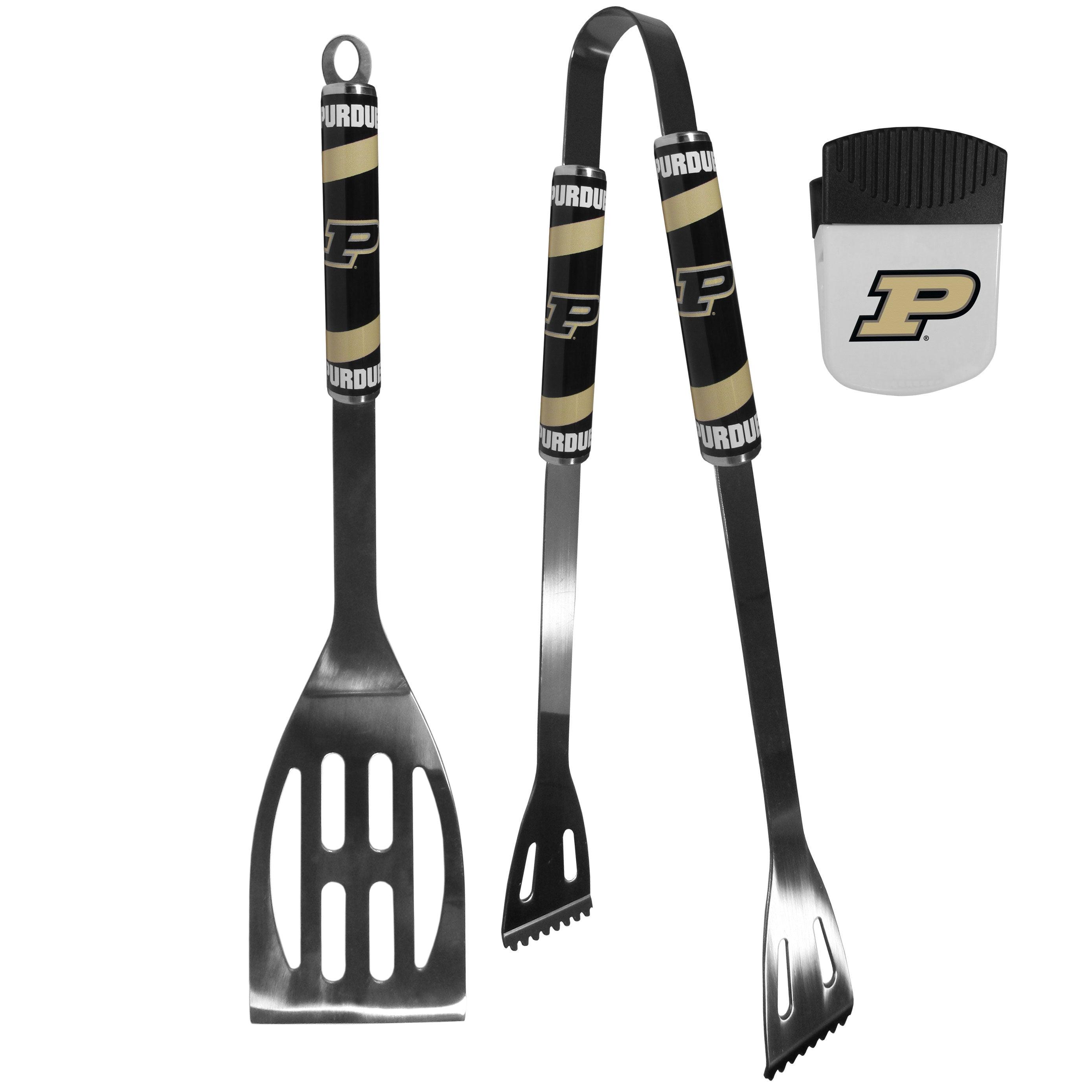 Purdue Boilermakers 2 pc BBQ Set and Chip Clip - Flyclothing LLC