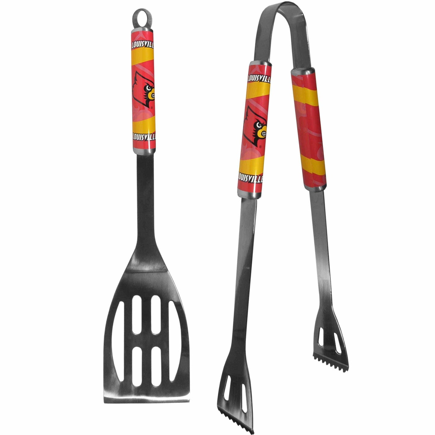 Louisville Cardinals 2 pc Steel BBQ Tool Set - Siskiyou Buckle - Flyclothing LLC