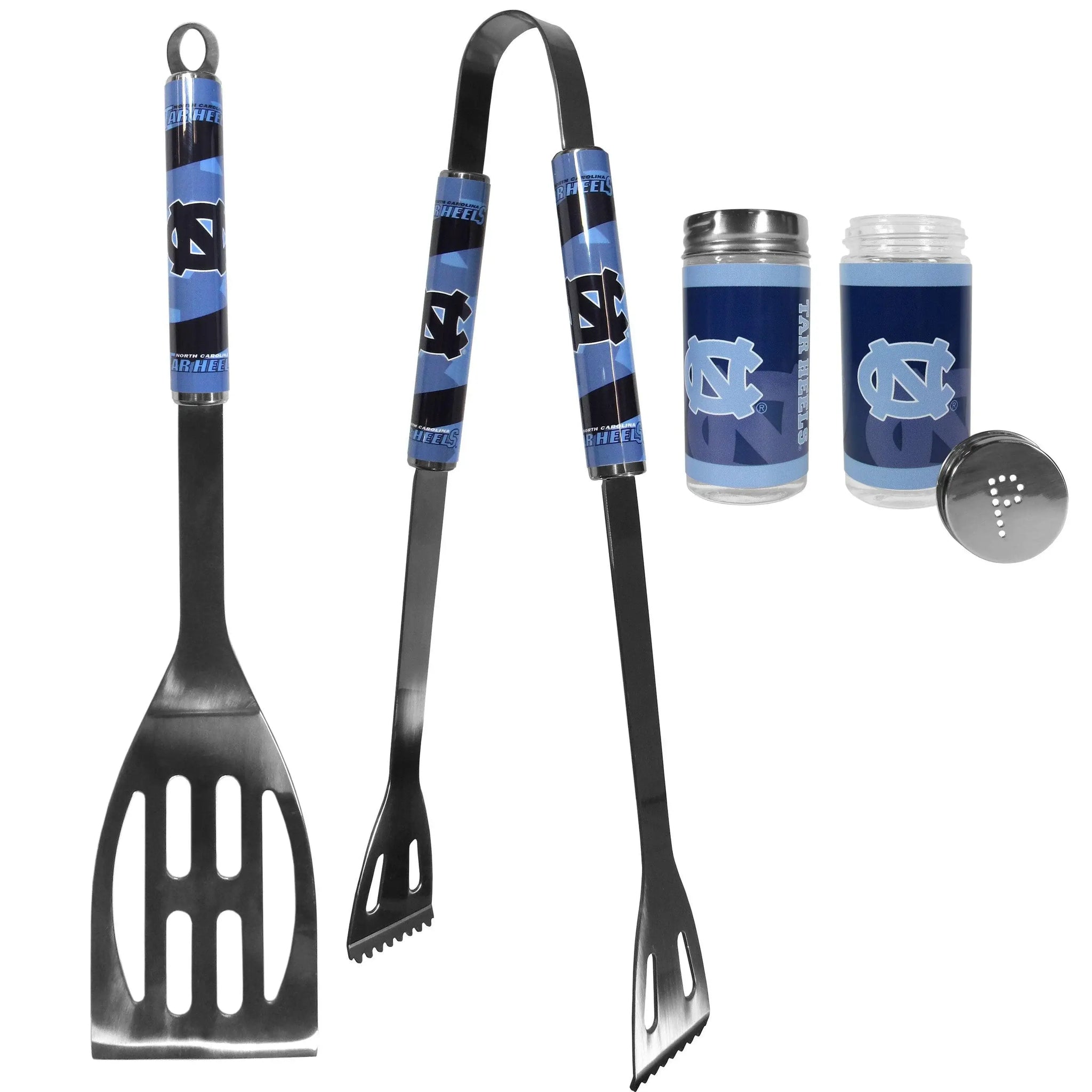 N. Carolina Tar Heels 2pc BBQ Set with Tailgate Salt & Pepper Shakers - Siskiyou Buckle - Flyclothing LLC