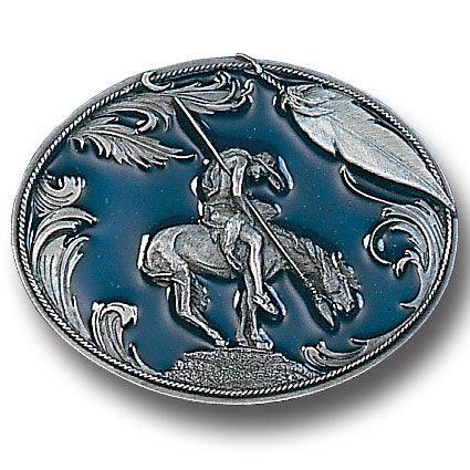 End of the Trail Enameled Belt Buckle - Siskiyou Buckle