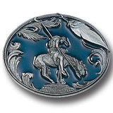 End of the Trail Enameled Belt Buckle - Siskiyou Buckle