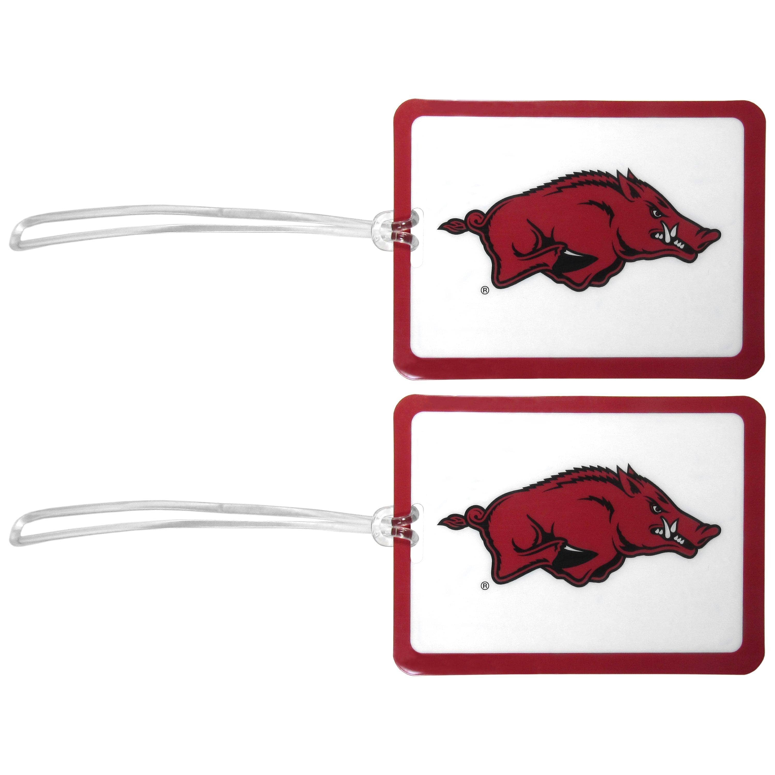 Arkansas Razorbacks Vinyl Luggage Tag, 2pk - Siskiyou Buckle