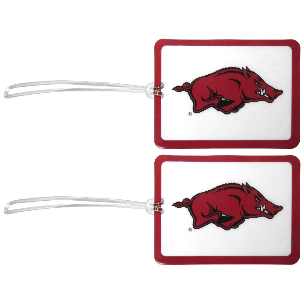 Arkansas Razorbacks Vinyl Luggage Tag, 2pk - Siskiyou Buckle
