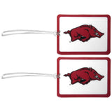 Arkansas Razorbacks Vinyl Luggage Tag, 2pk - Siskiyou Buckle