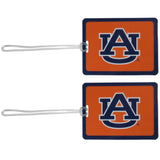 Auburn Tigers Vinyl Luggage Tag, 2pk - Siskiyou Buckle