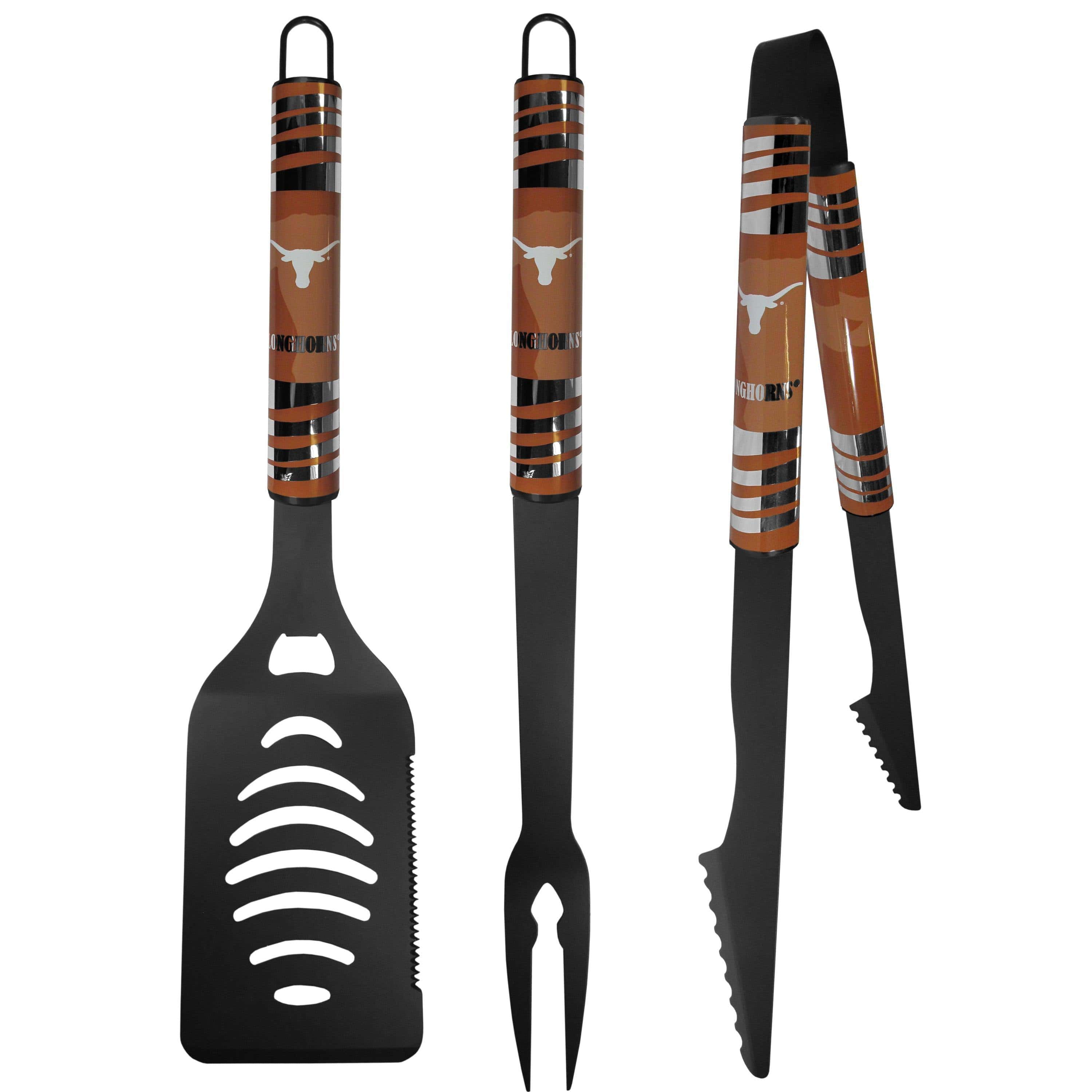 Texas Longhorns 3 pc Black Tailgater BBQ Set - Flyclothing LLC