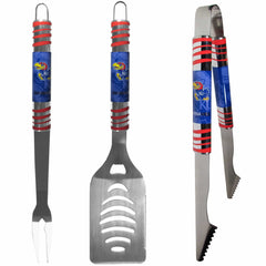 Kansas Jayhawks 3 pc Tailgater BBQ Set - Siskiyou Buckle