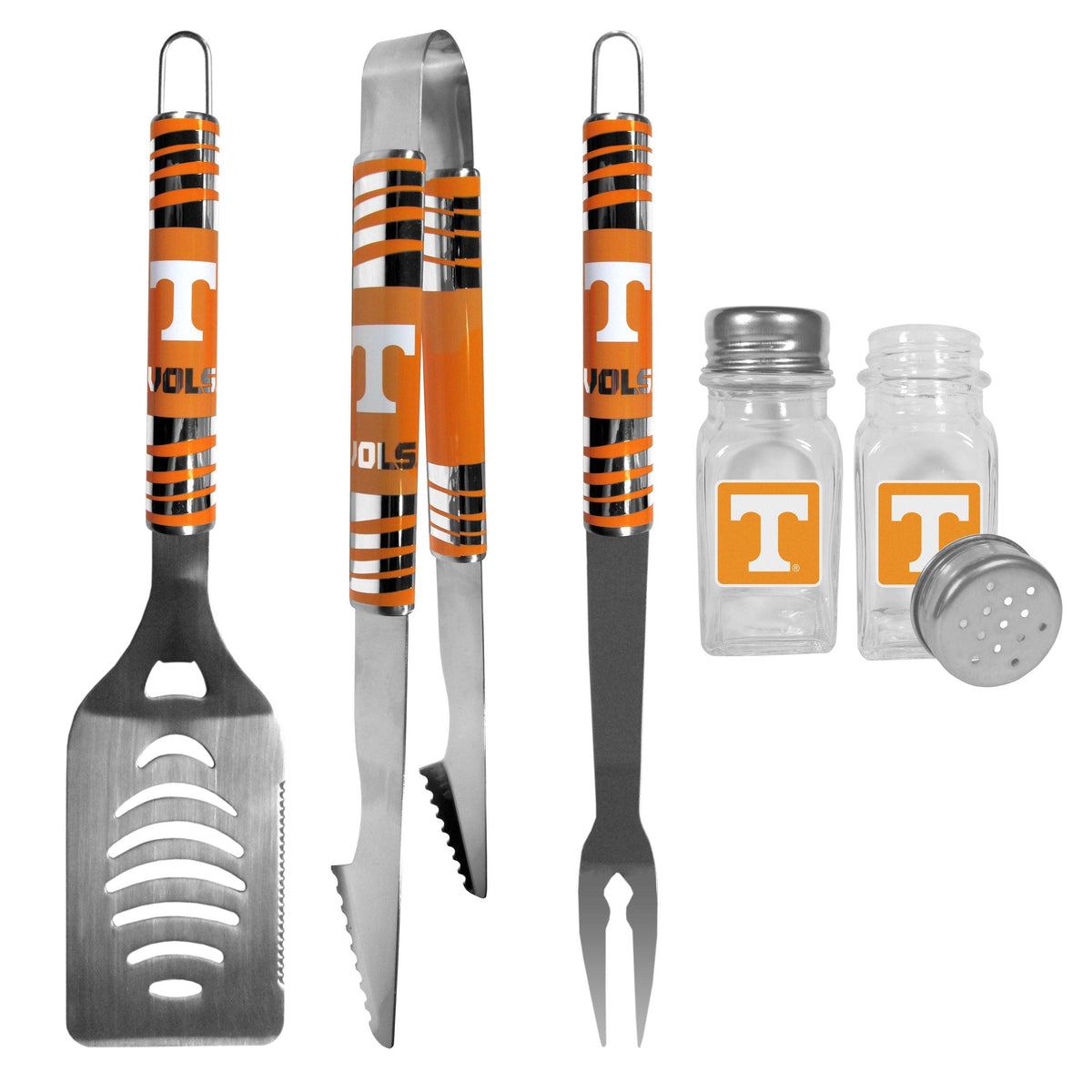 Tennessee Volunteers 3 pc Tailgater BBQ Set and Salt and Pepper Shakers - Flyclothing LLC