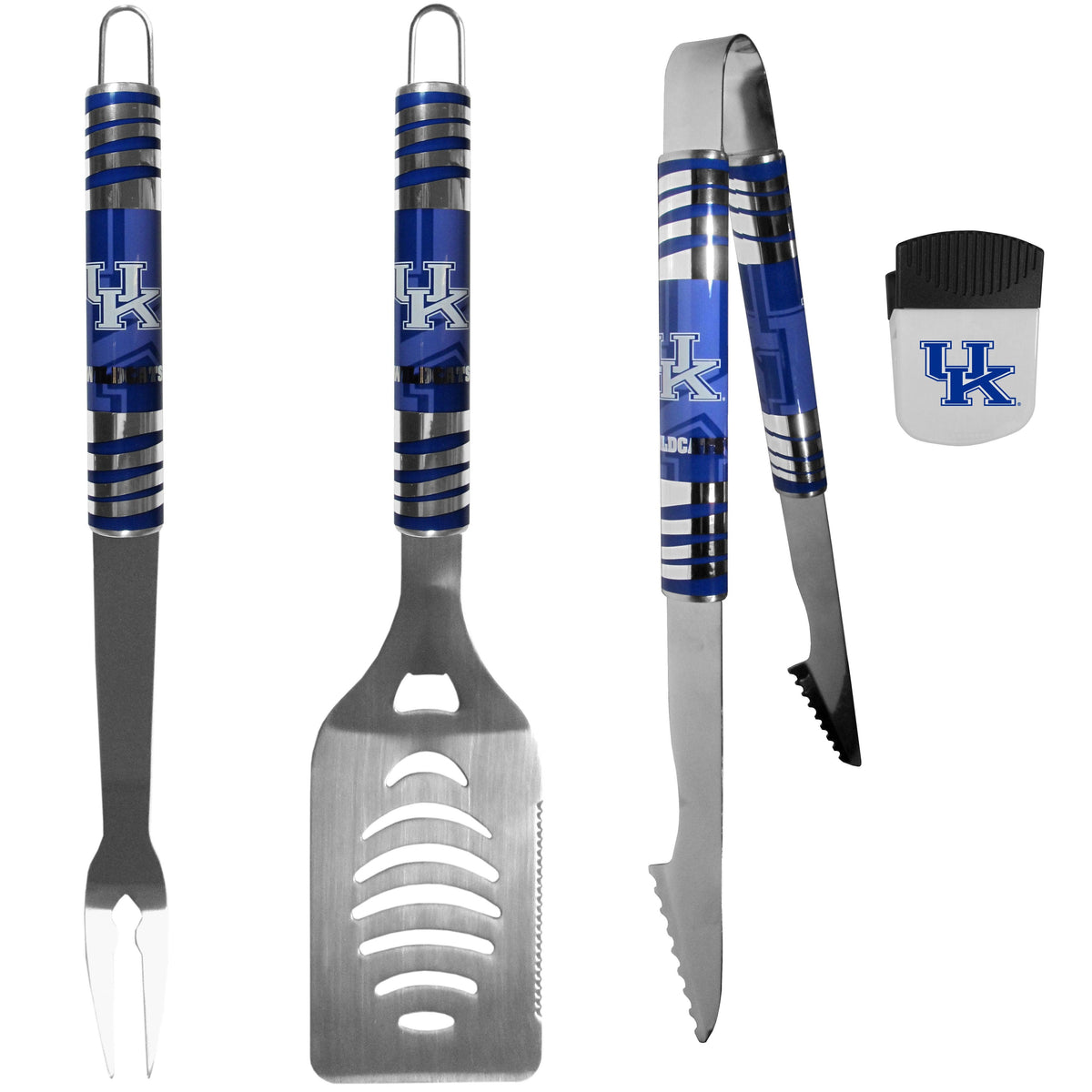 Kentucky Wildcats 3 pc BBQ Set and Chip Clip - Flyclothing LLC