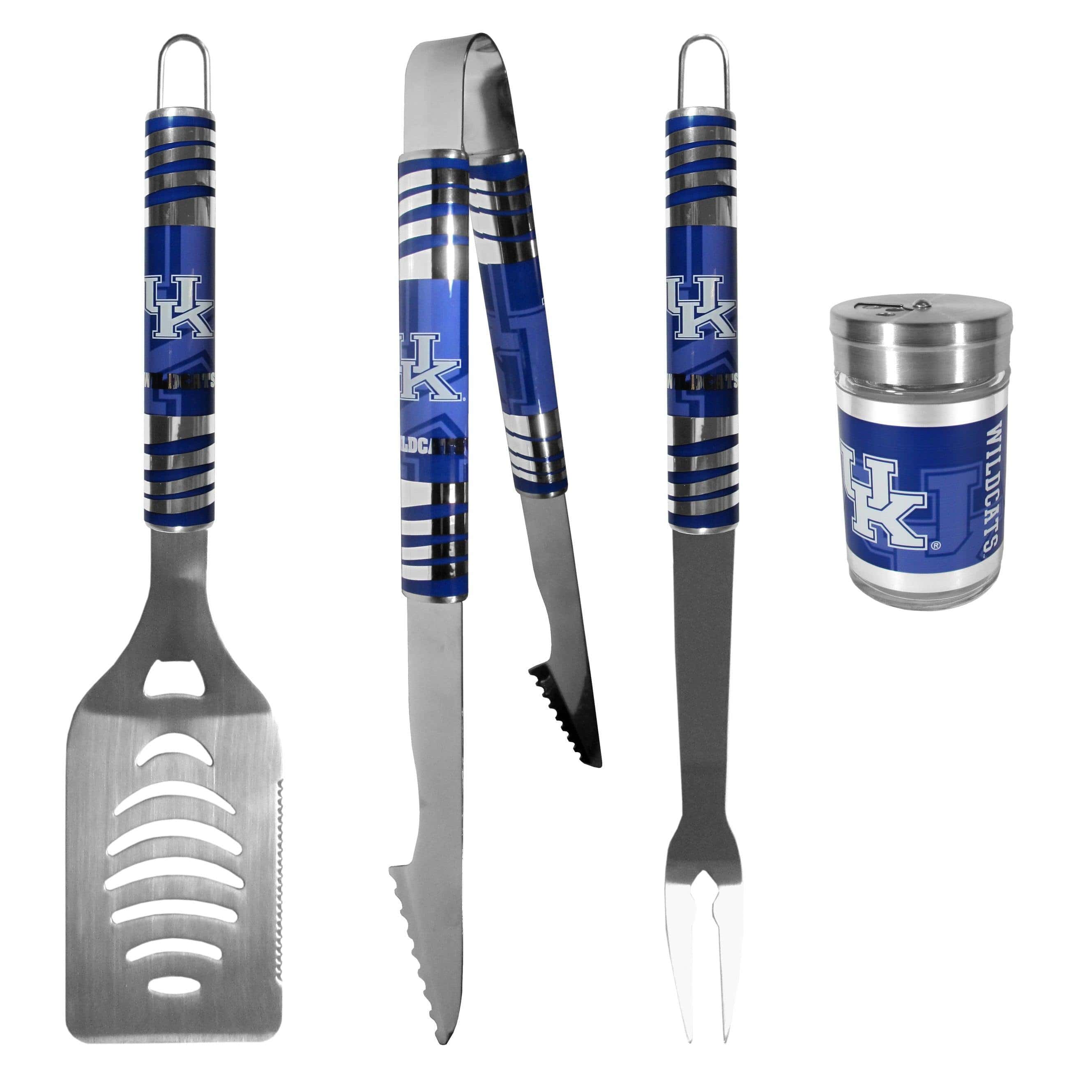 Kentucky Wildcats 3 pc Tailgater BBQ Set and Season Shaker - Siskiyou Buckle